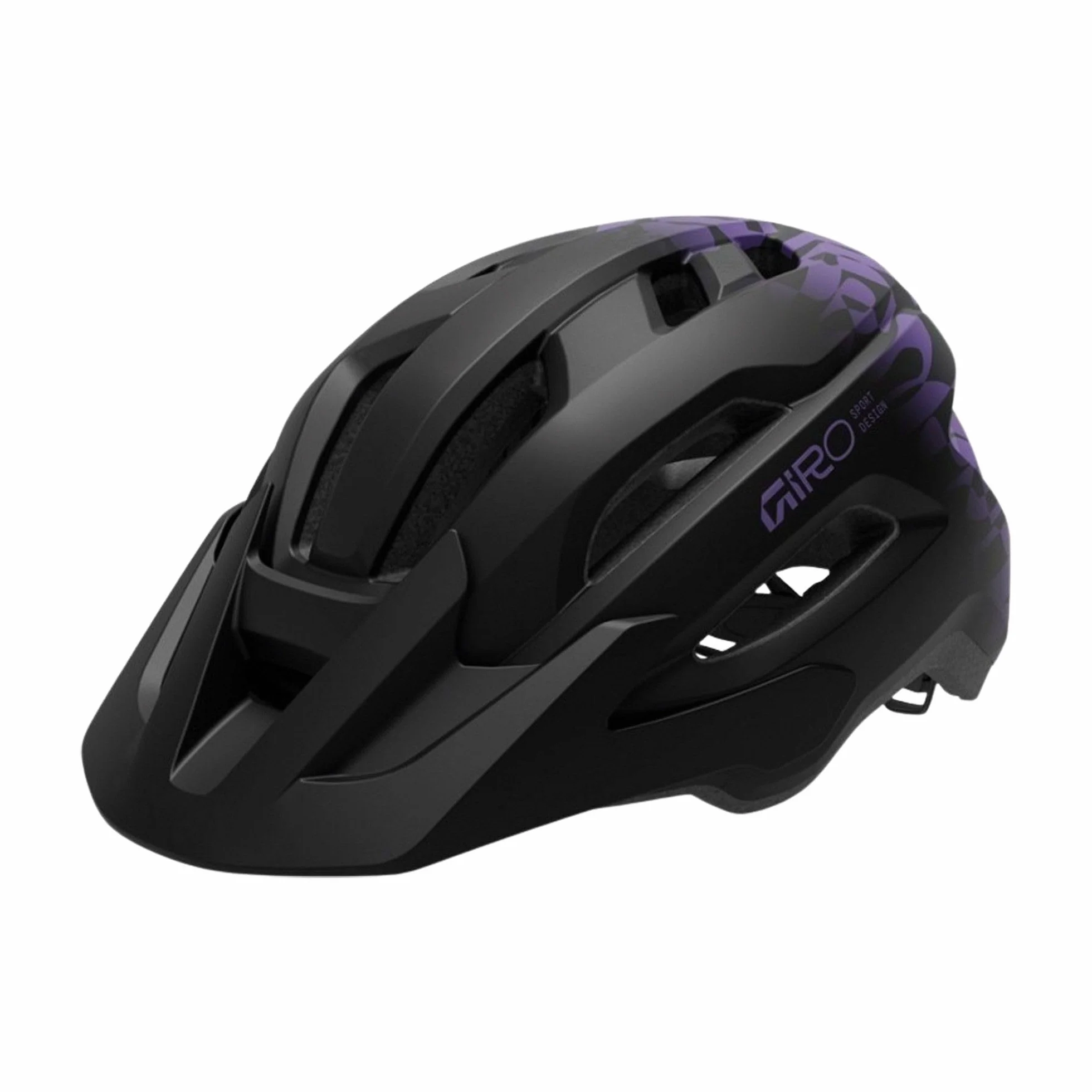 Giro - Mocowanie II Kaski - Adult Unisex - Sprzęt ochronny, kask rowerowy, kask rekreacyjny, kask rowerowy, czarny matowy / fioletowy , AU