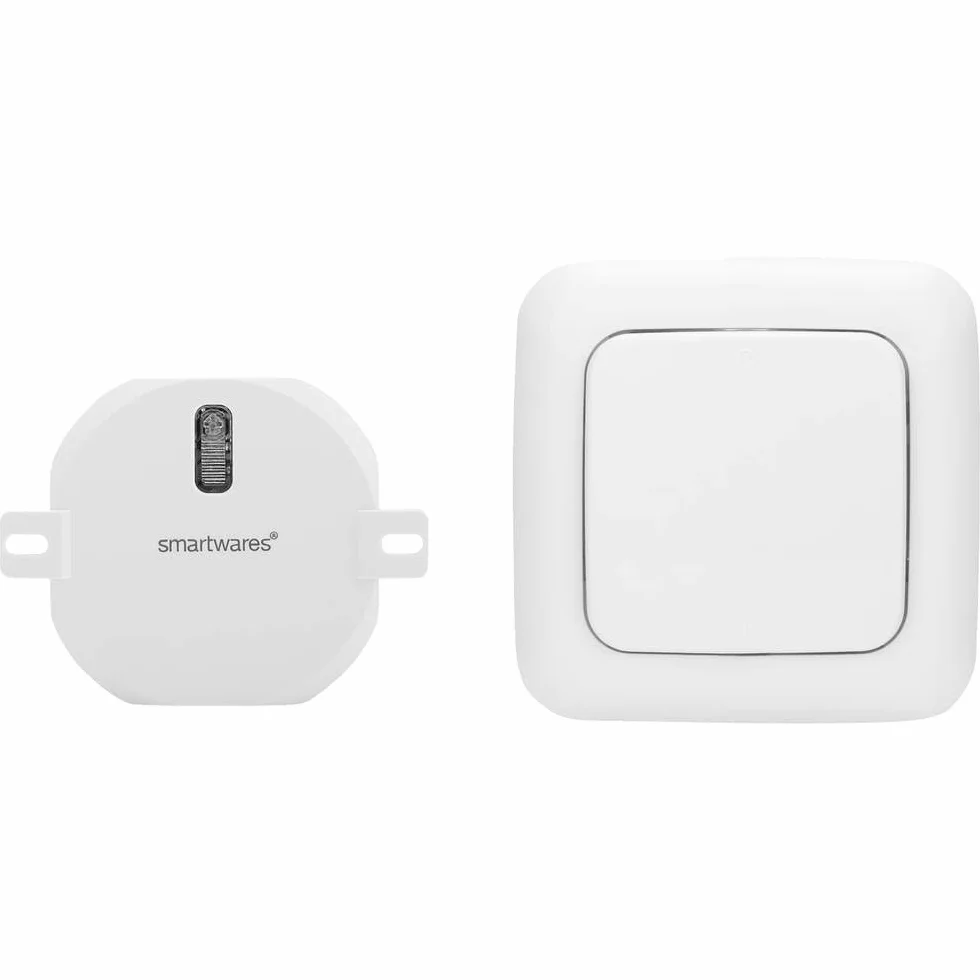Smartwares Bezprzewodowy zestaw do automatyki domowej Plug & Connect - do rolet i rolet - w zestawie nadajnik i odbiornik SH4-99572 Biały
