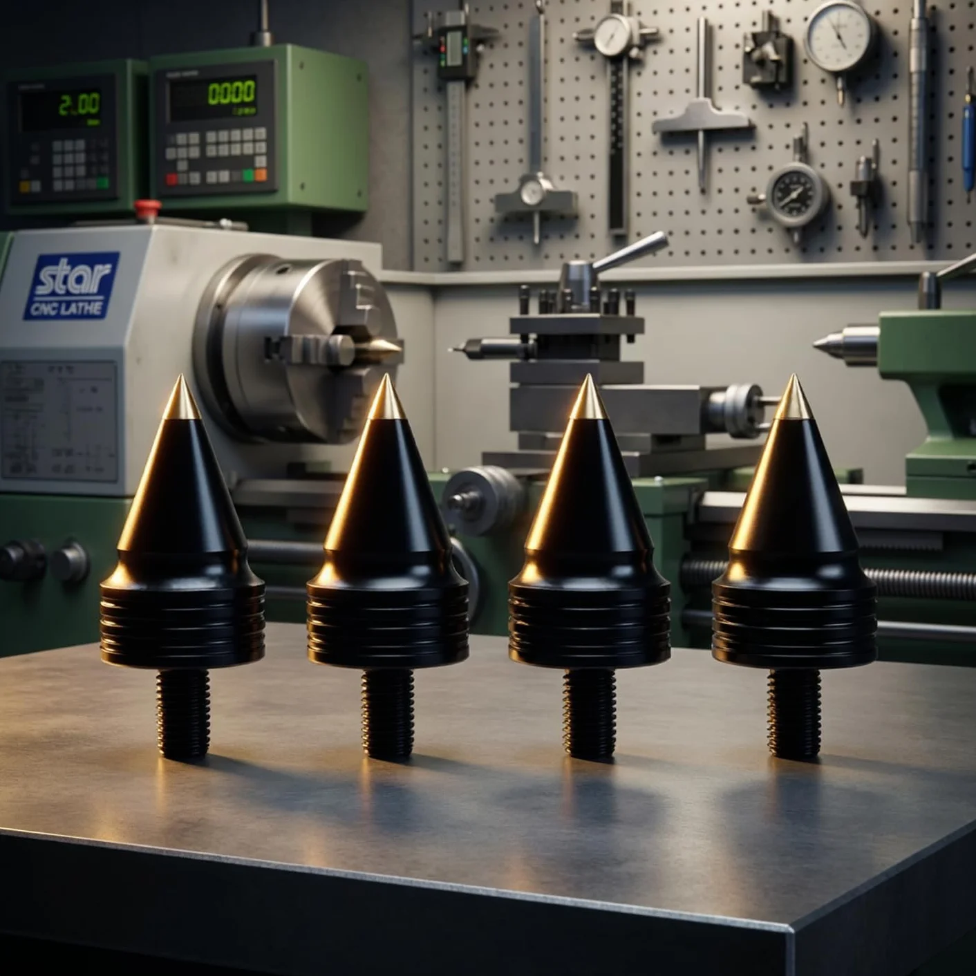 Kolce głośnikowe M6 20 mm 34 mm czarne aluminium mosiężną końcówką zestaw 4 szt. nóżki izolacyjne CNC do głośników HiFi