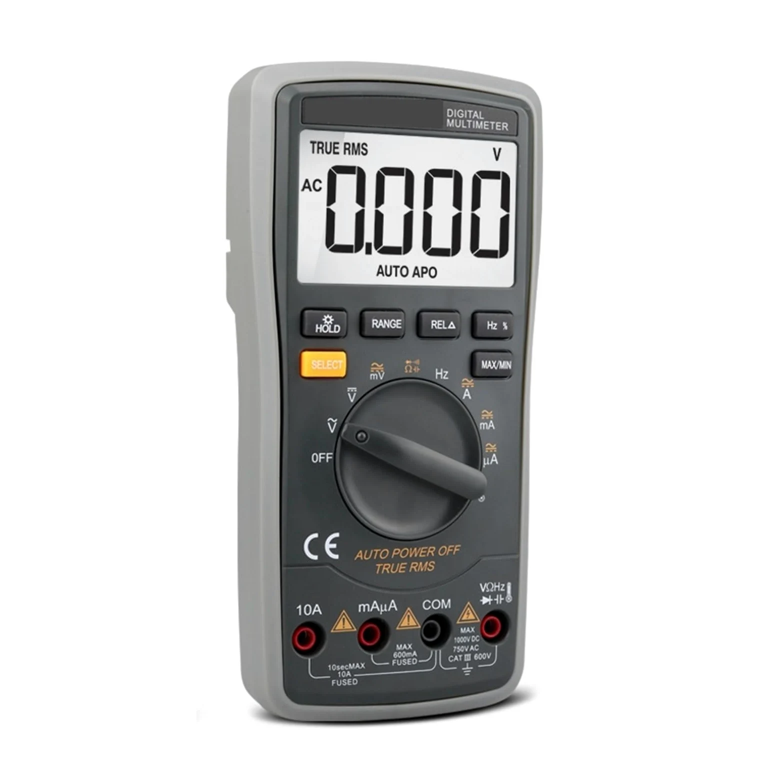 Cyfrowy Multimetr 6000 Zlicza True Woltomierz AC/DC Tester Próbnik Elektroniczny Częstotliwość Dioda Temperatura Szybko Dokładnie Łatwy Odczyt