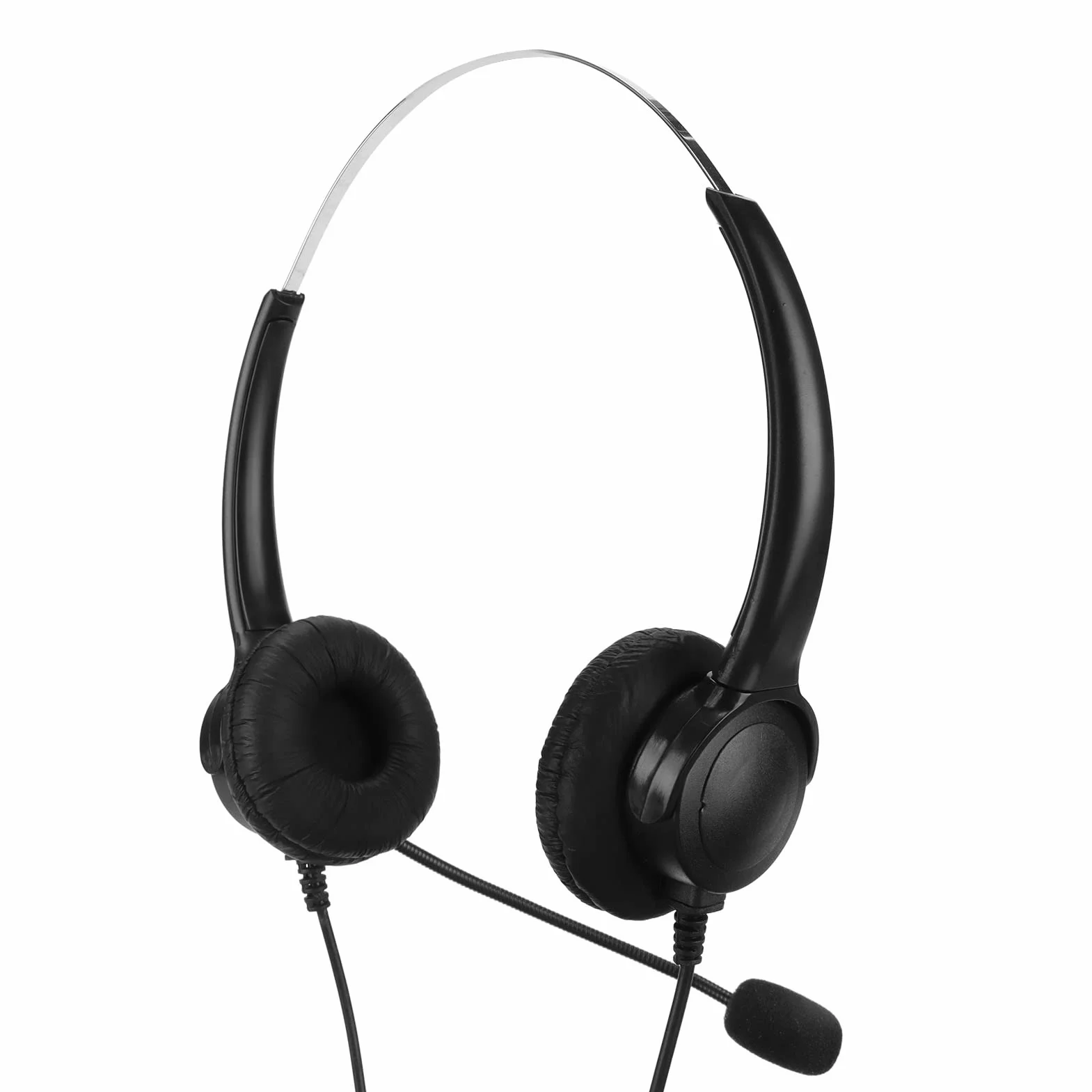 Słuchawki USB z Mikrofonem Obuuszne z Redukcją Szumów RJ9 do Call Center