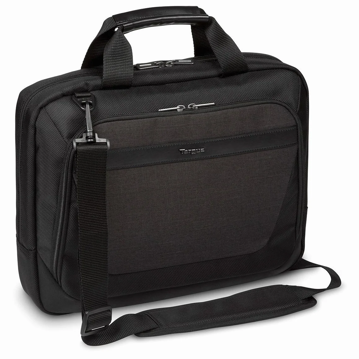 Targus CitySmart Slimline Topload Business Commuter Messenger aktówka na laptopa 12-14 cali, czarny/szary (TBT913EU)