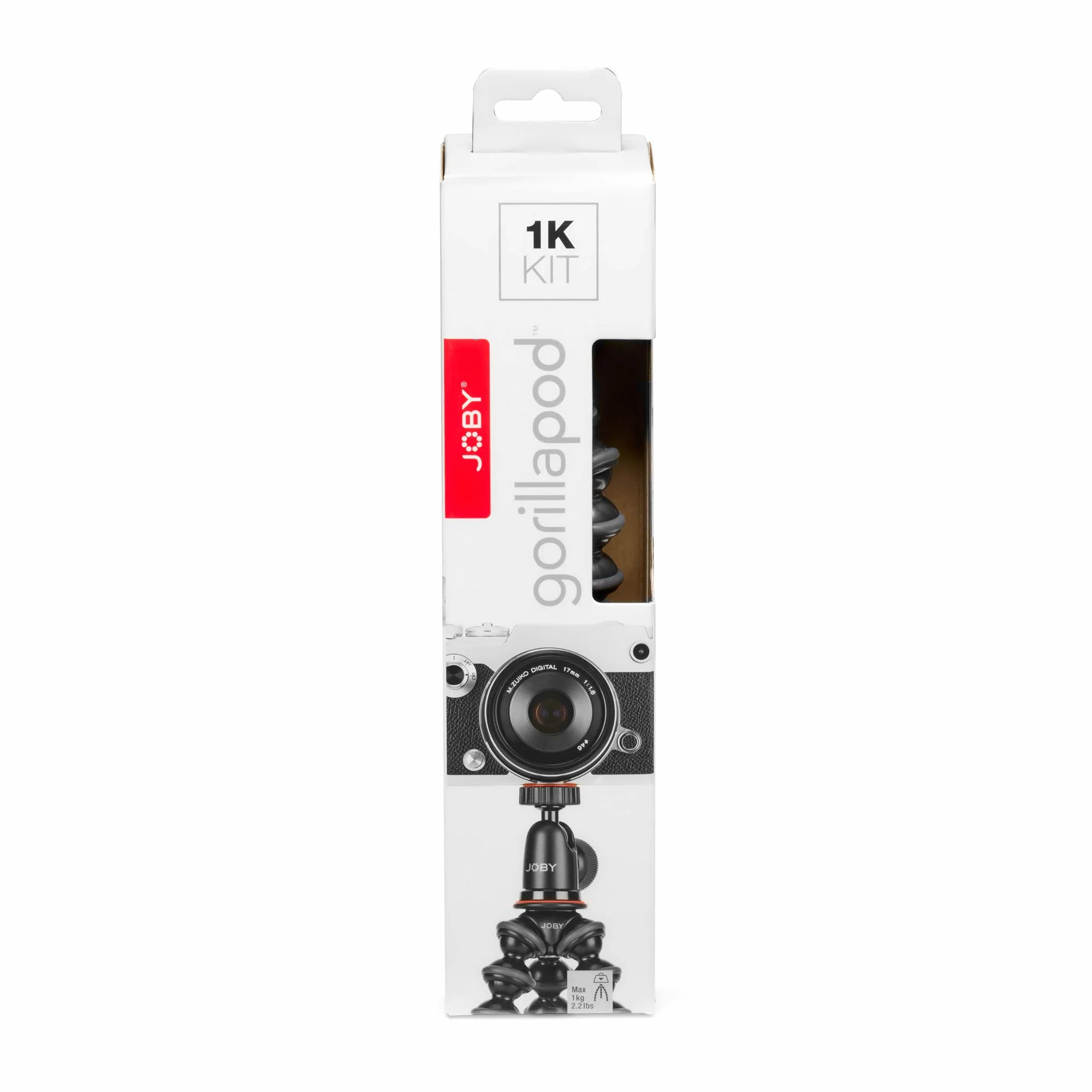 Joby GorillaPod 1K Statyw Kompaktowy z Głowicą Kulową, Czarny, 50 x 50 x 250 mm