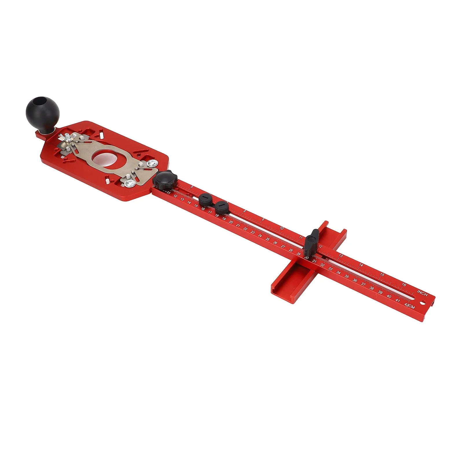Generic Wspornik do Frezowania Frezarskiego Mocne, Regulowane Narzędzie do Obróbki Drewna Wielofunkcyjne Zastosowanie 3 w 1 Wytrzymały Stop Aluminium