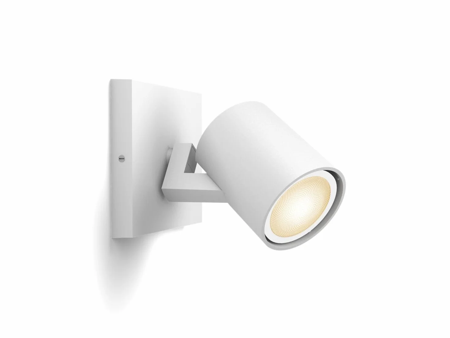 Philips Hue White Ambiance Runner 1 reflektor biały, 1 x GU10 żarówka LED 5 W, ściemniana, w pełni białe kolory, sterowana aplikacją, kompatybilna z Amazon Alexa, nowa generacja