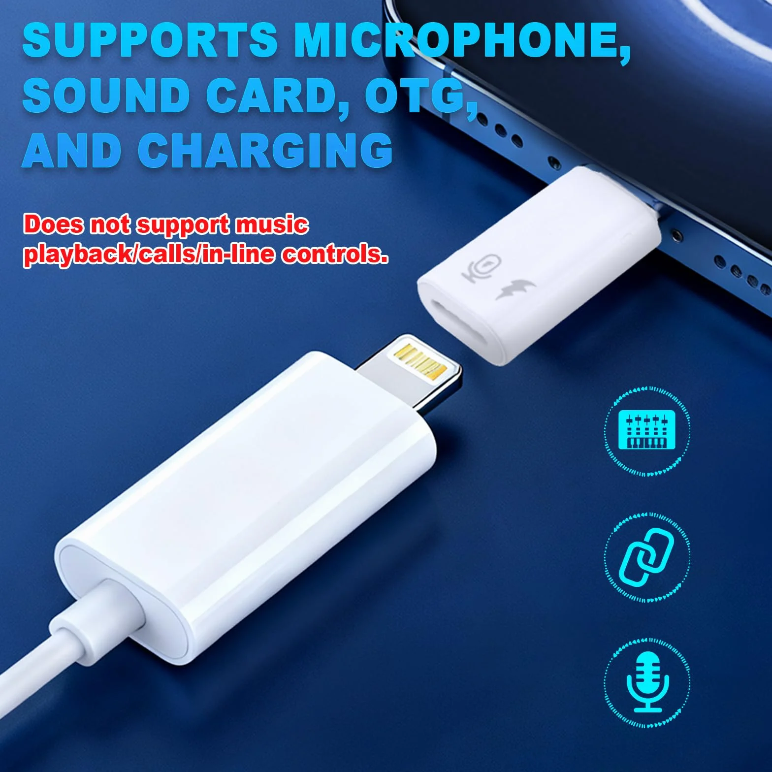 Adapter Żeński na USB-C Męski OTG Mikrofon Karta Dźwiękowa Ładowania Kompatybilny z iPhone 17 16 15 iPad