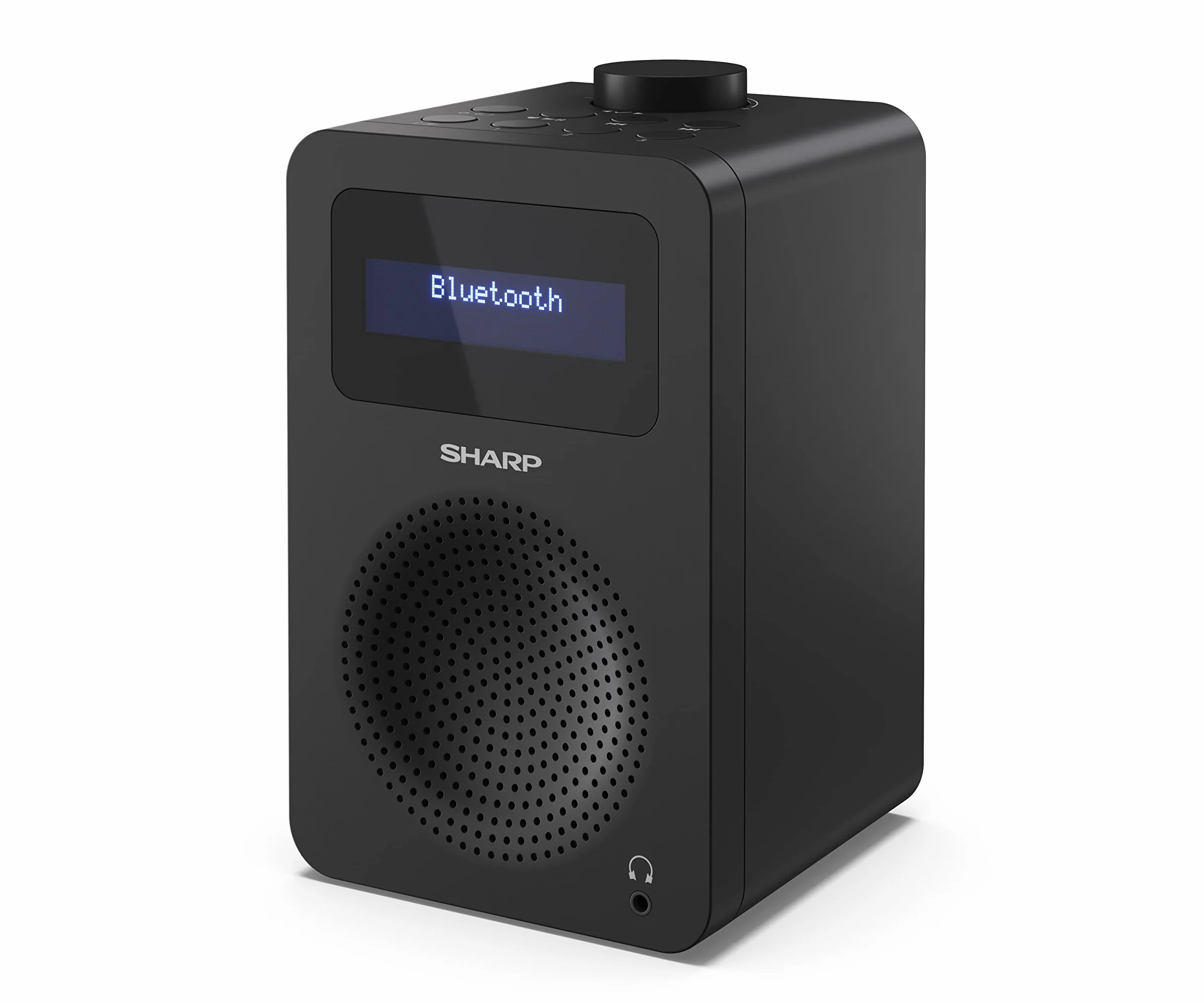 SHARP DR-430 przenośne radio cyfrowe (DAB/DAB+/FM z RDS, Bluetooth 5.0, gniazdo słuchawkowe, 5 W), czarne
