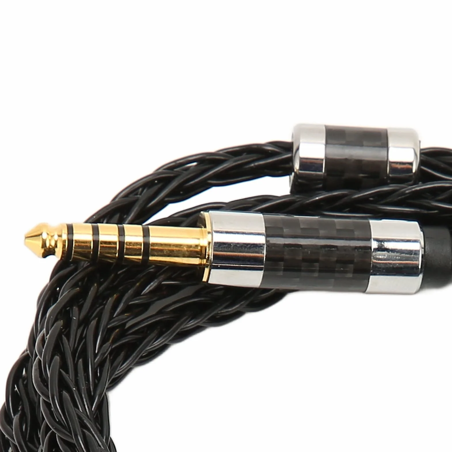 Kabel Audio 8-żyłowy Zbalansowany 4,4 mm do Podwójnego 3,5 mm Posrebrzany 1,2 m do MDR Z7 Z1R Beyerdynamic T1 T5