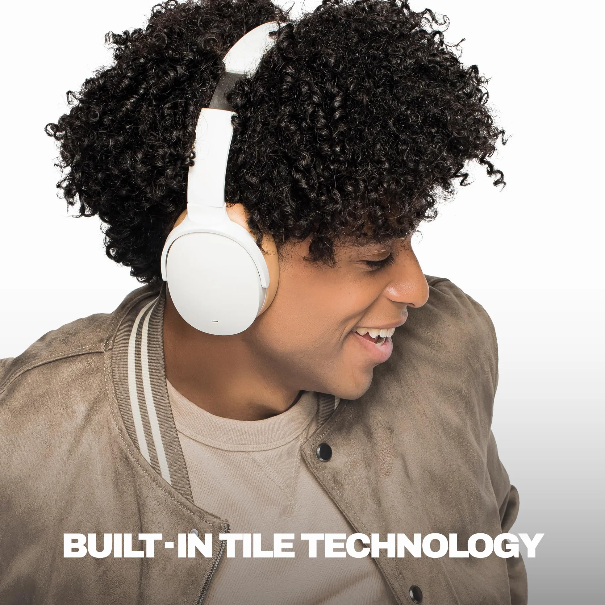 Skullcandy Hesh ANC Bezprzewodowe Słuchawki Nauszne z Aktywną Redukcją Szumów, 22 h, Biały