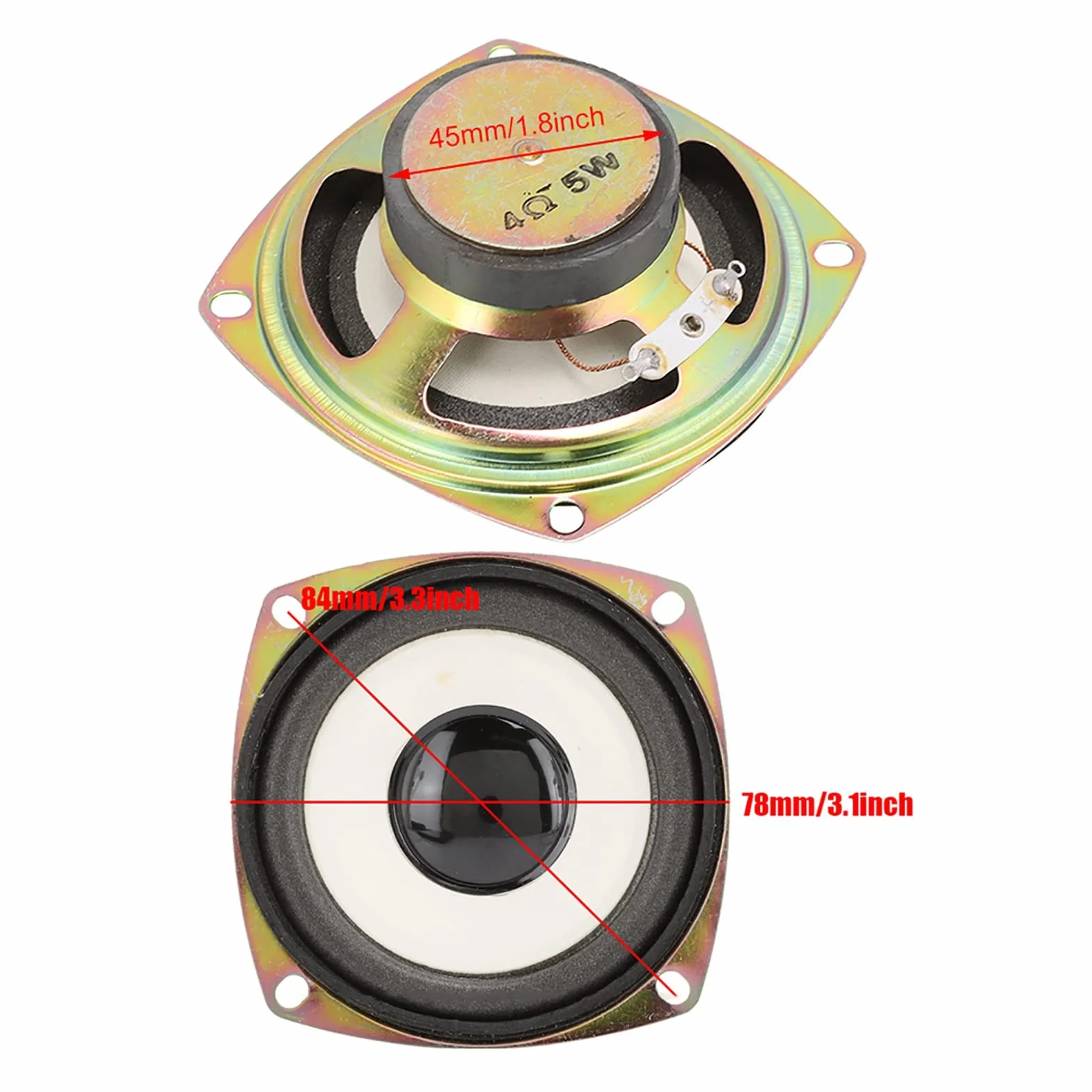 Głośnik pełnozakresowy 3-calowy 4 Ohm 5W do DIY Soundbox stereo