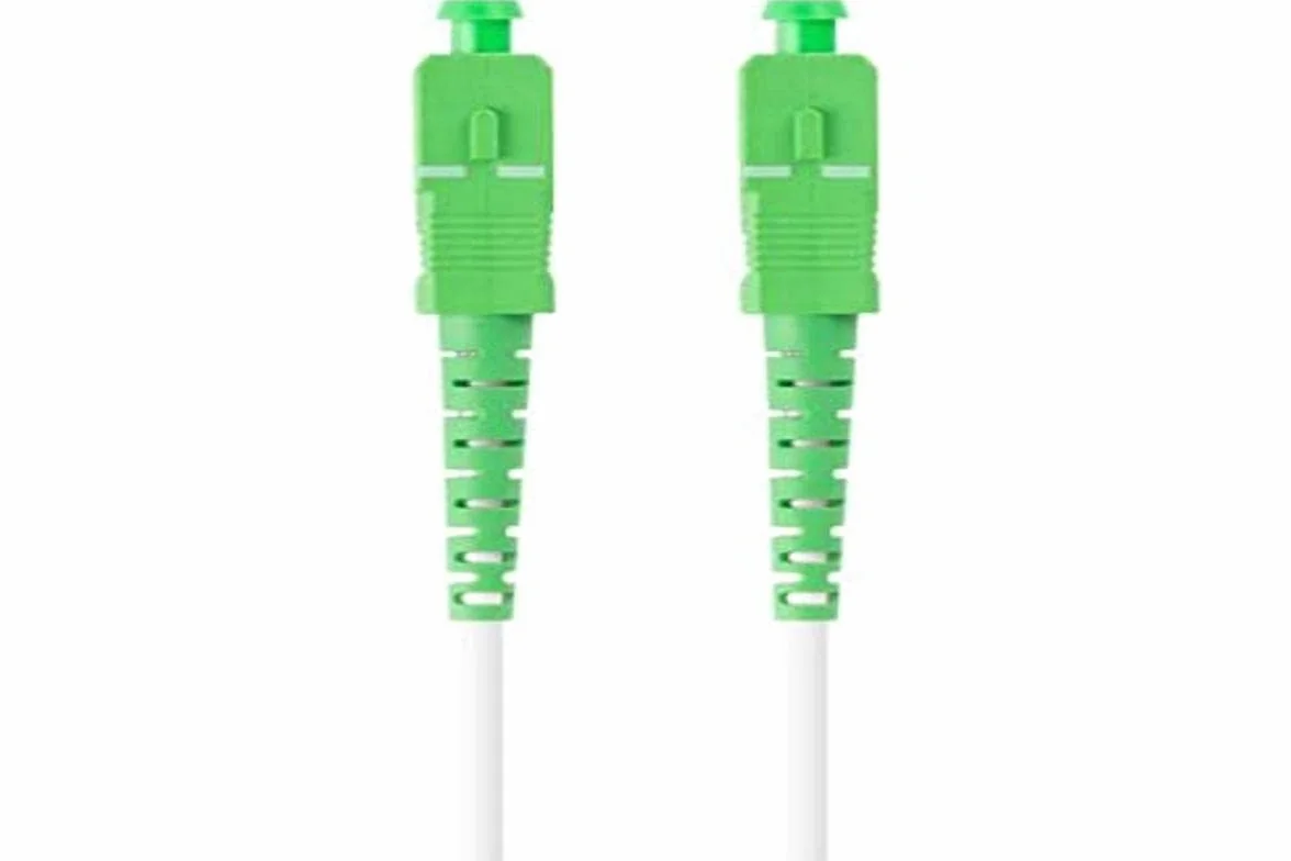 LANBERG LATKA FIBRA 10M MONO SC/APC-SC/APC SIMPLEX G657A2 LSZH BIAŁY