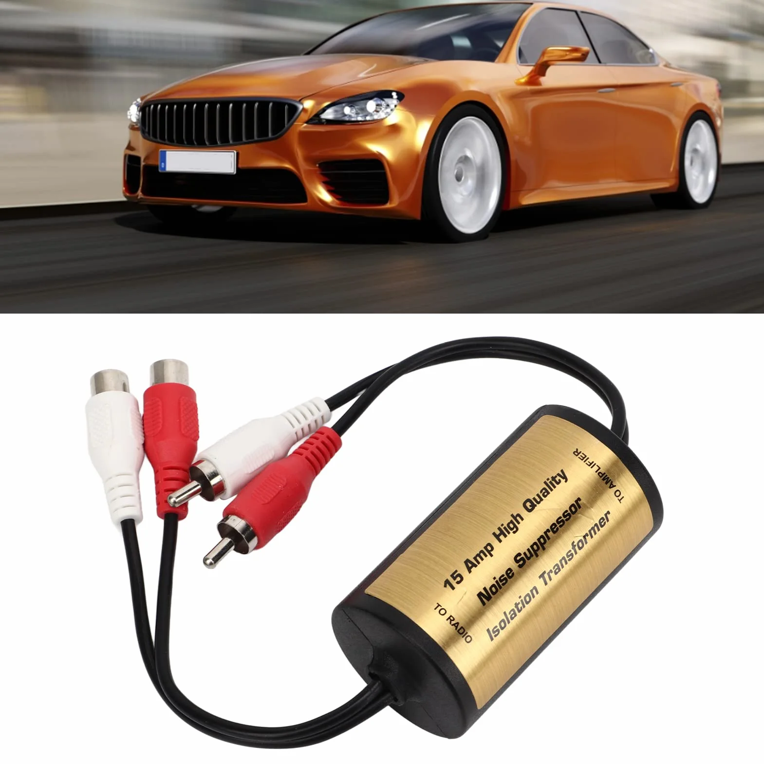 Filtr Szumów Audio 15A Stereo Przeciwzakłóceniowy Izolator Pętli Uziemienia