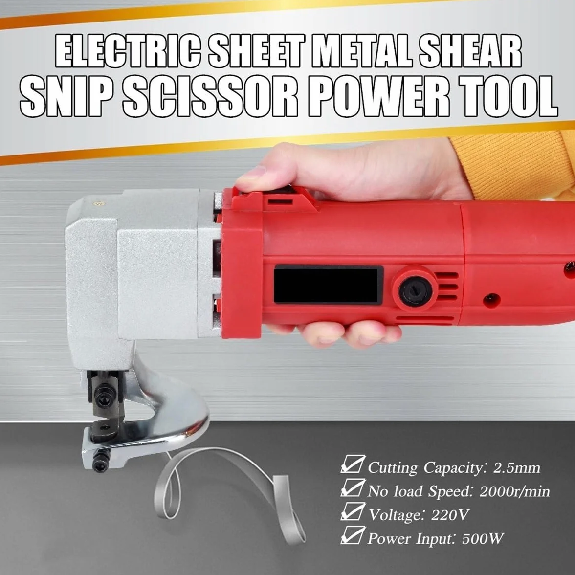 580W elektryczne nożyce do cięcia blachy 2,5mm zdolność cięcia sekatory nożycowe nożyce do cięcia blachy