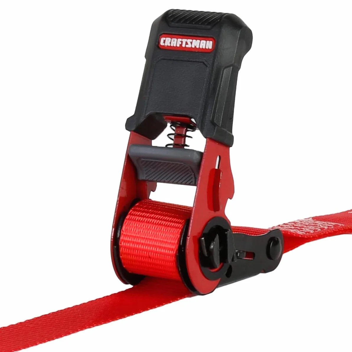 CRAFTSMAN CMXAZBS15004 czarne/czerwone paski do wiązania z grzechotką 2,5 cm x 30,5 cm (680.4 kg Break Strength), 4 szt