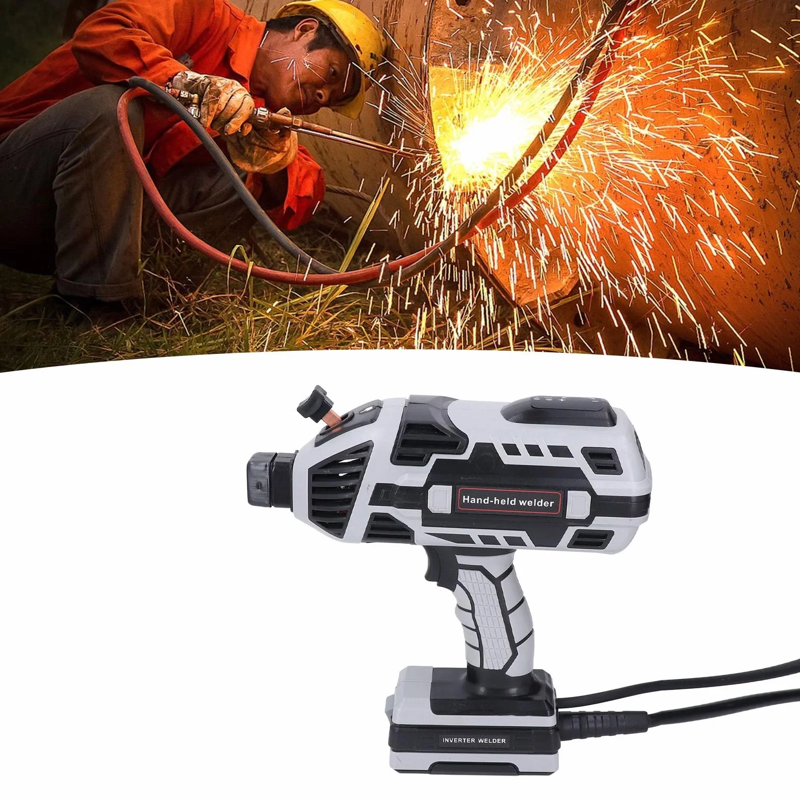 Aramox Handheld Zestaw Spawaczy IGBT Falownik 6 REGULACJA SZYBKA SZYBKA ELEKTRYCZNA MASZYNEK SPAWKOWANYCH DO PRODUKTY IRTUMING, KONSERWACJA SPRZĘTU GRY (Wtyczka UE 220V)