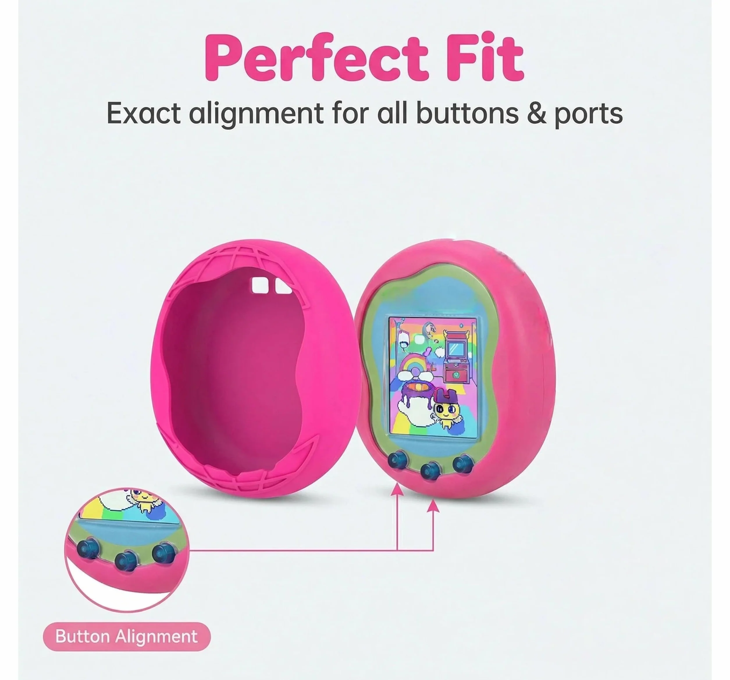 Silikonowe Etui Ochronne do Tamagotchi Uni Antypoślizgowe Wstrząsoodporne Obudowa