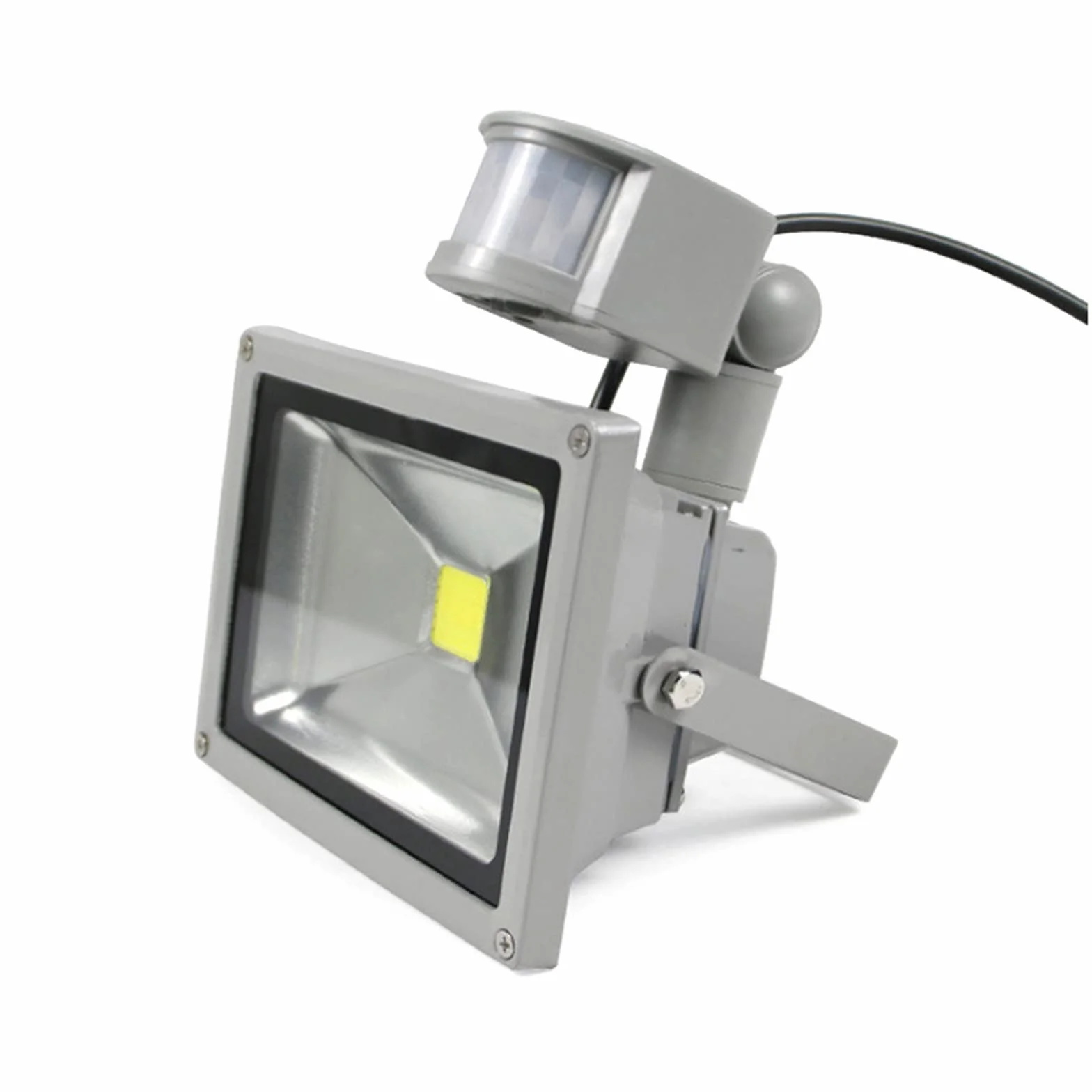 Lampy solarne zewnętrzne, Zabezpieczenie czujnika ruchu LED, super jasny IP66 6500 K do garażu, ogrodu i drzwi(10W)