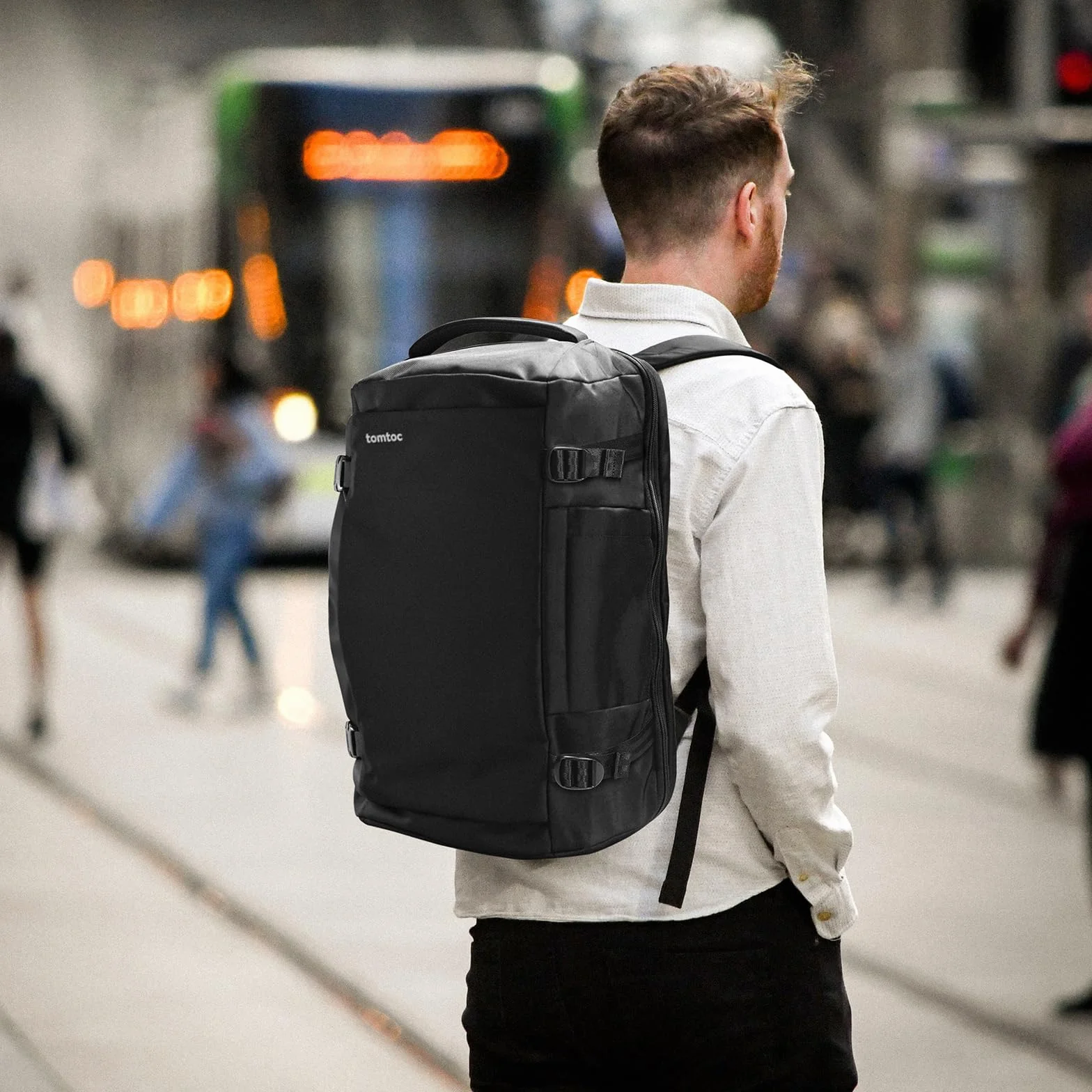 Tomtoc Plecak podróżny 40L TSA Bagaż podręczny Laptop 15,6-17 cali Wodoodporny