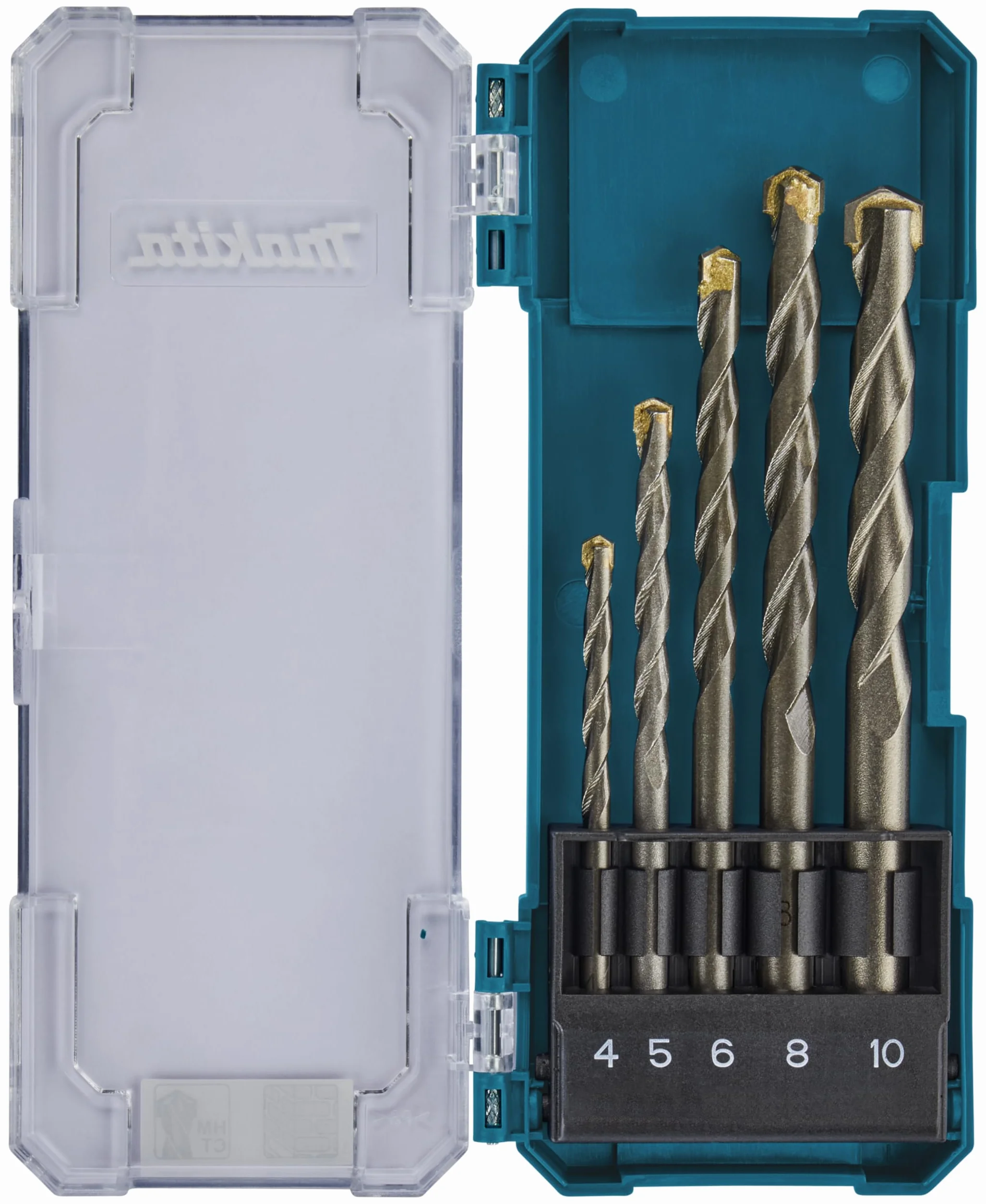 Makita D-72877 TCT zestaw wierteł 5-częściowy prosty