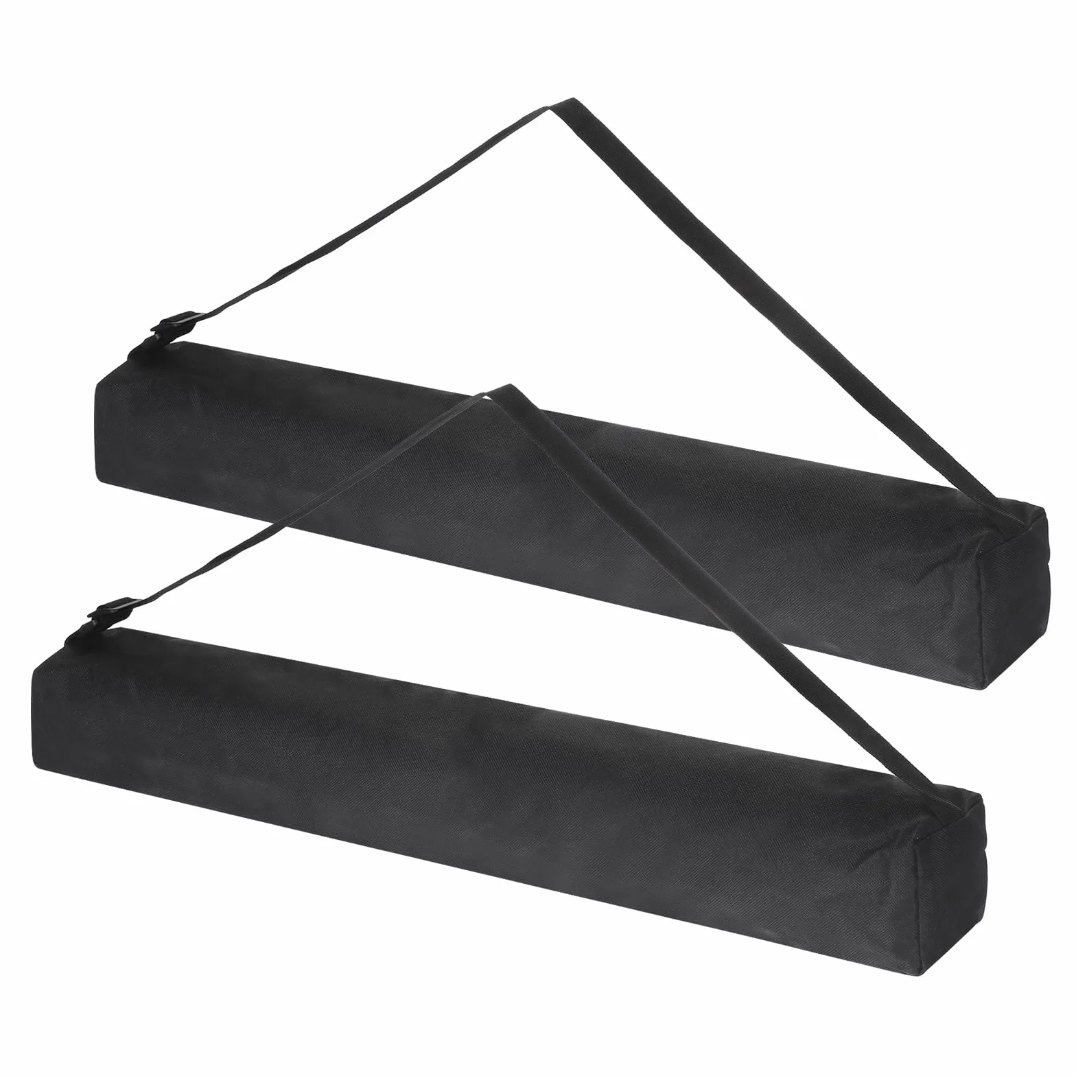 PATIKIL Torba na statyw 58 cm x 8 cm, 2 szt., nylonowa, wyściełana torba na statyw z uchwytami na stojaki oświetleniowe, akcesoria fotograficzne, czarny, Czarny, 58x8cm