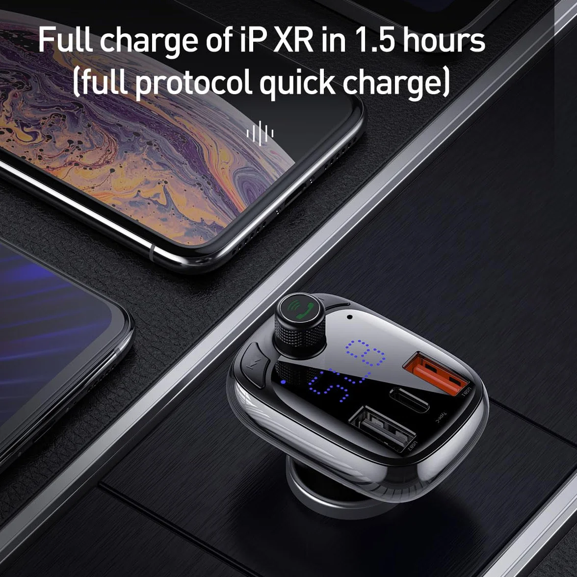 Baseus Car Bluetooth MP3 Player T Shaped S-13 Black OS