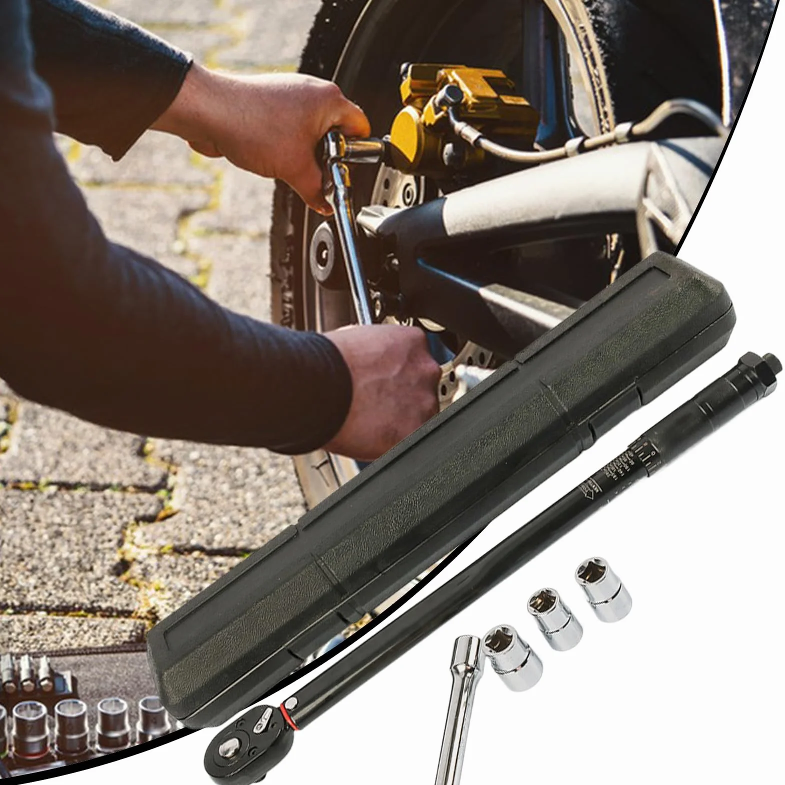 Grzechotka 1/2 Ergonomiczne precyzyjne narzędzia mechaniczne | Klucz dynamometryczny z grzechotką Dla mechaników samochodowych i inżynierów