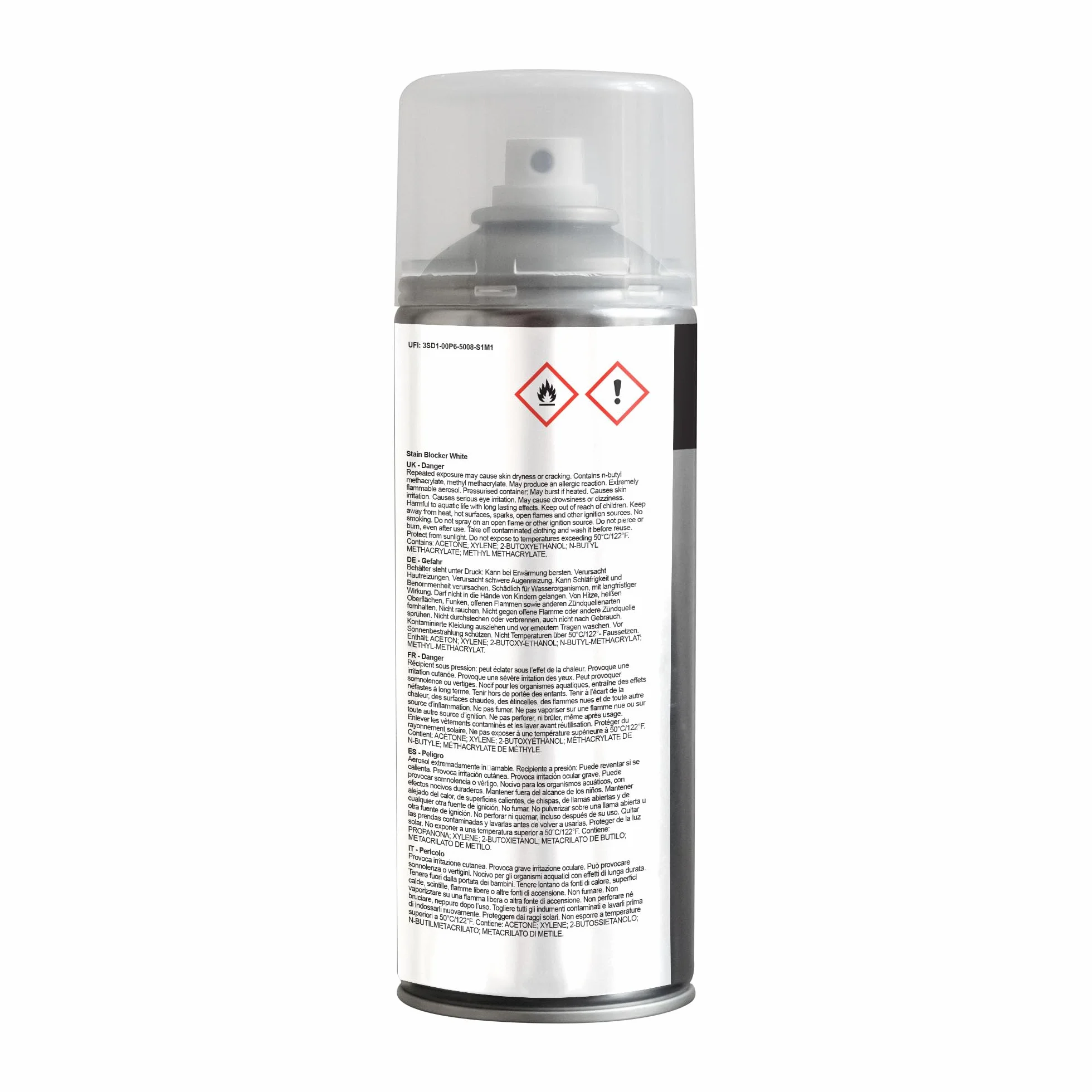 JENOLITE Farba w sprayu blokująca plamy | Biała | 400ml | Odporna na wilgoć farba do ścian i sufitów | Natychmiast blokuje plamy | Sprawdzony wybór zapewniający długotrwałą ochronę przed plamami