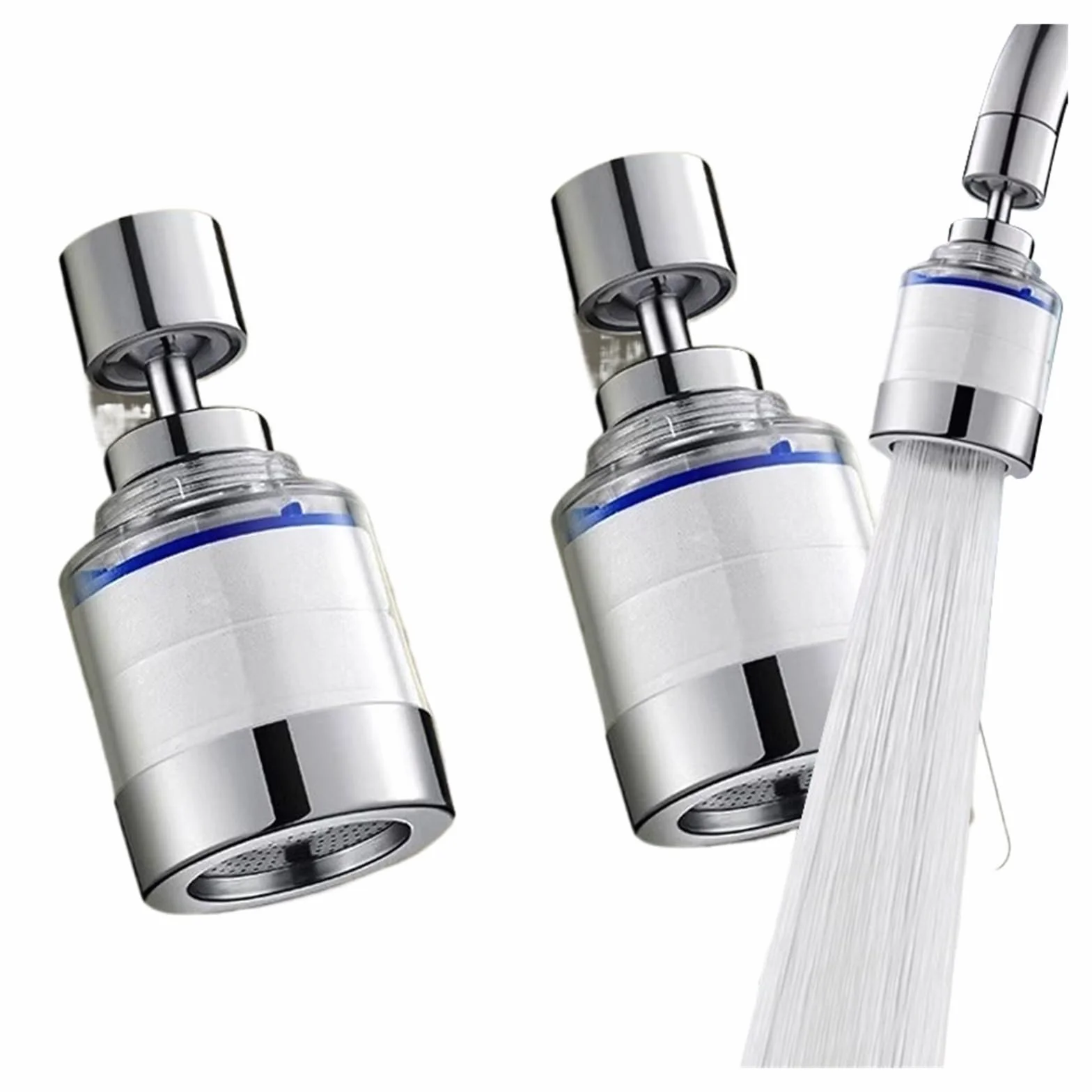 Metalowa rurka przedłużająca filtr kranowy | Wielokolorowa metalowa rurka przedłużająca do filtra kranowego(Cotton Filter-5pcs)