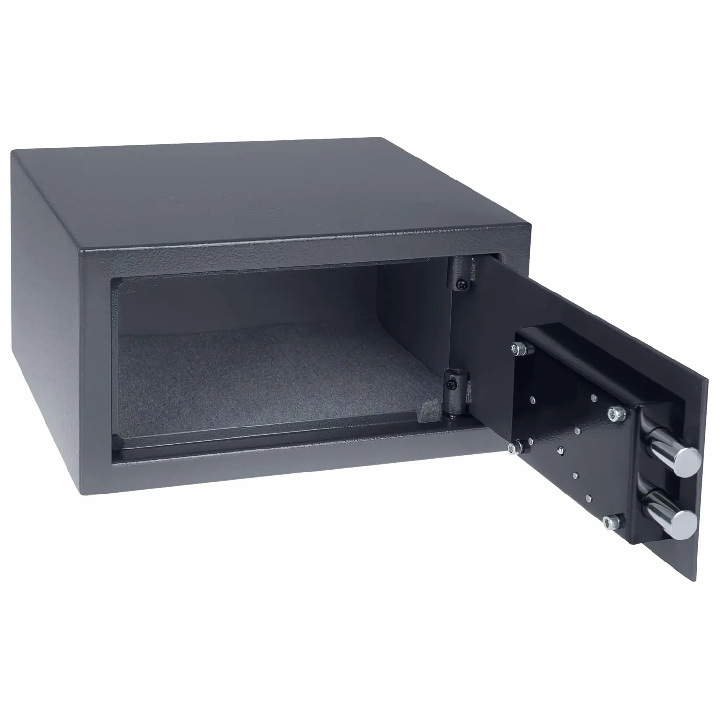 HMF 49217-11 Sejf meblowy z zamkiem dwubrodowym, 31 x 17 x 25 cm, antracyt