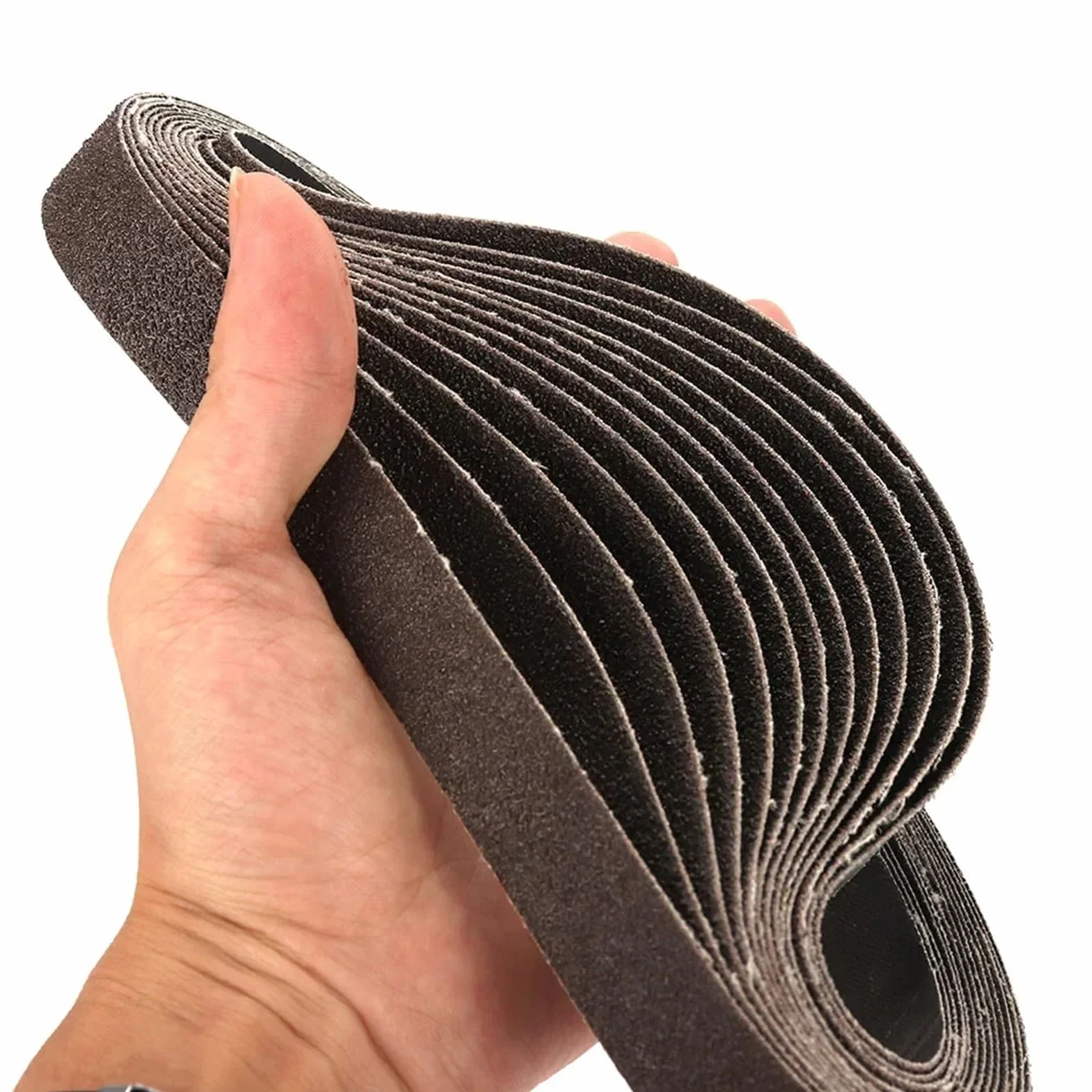 Szlifierka taśmowa Taśmy szlifierskie 20 szt. 20X520 mm Materiał ścierny do metalowych mebli drewnianych Szlifowanie 60 ziaren(240 Grits)