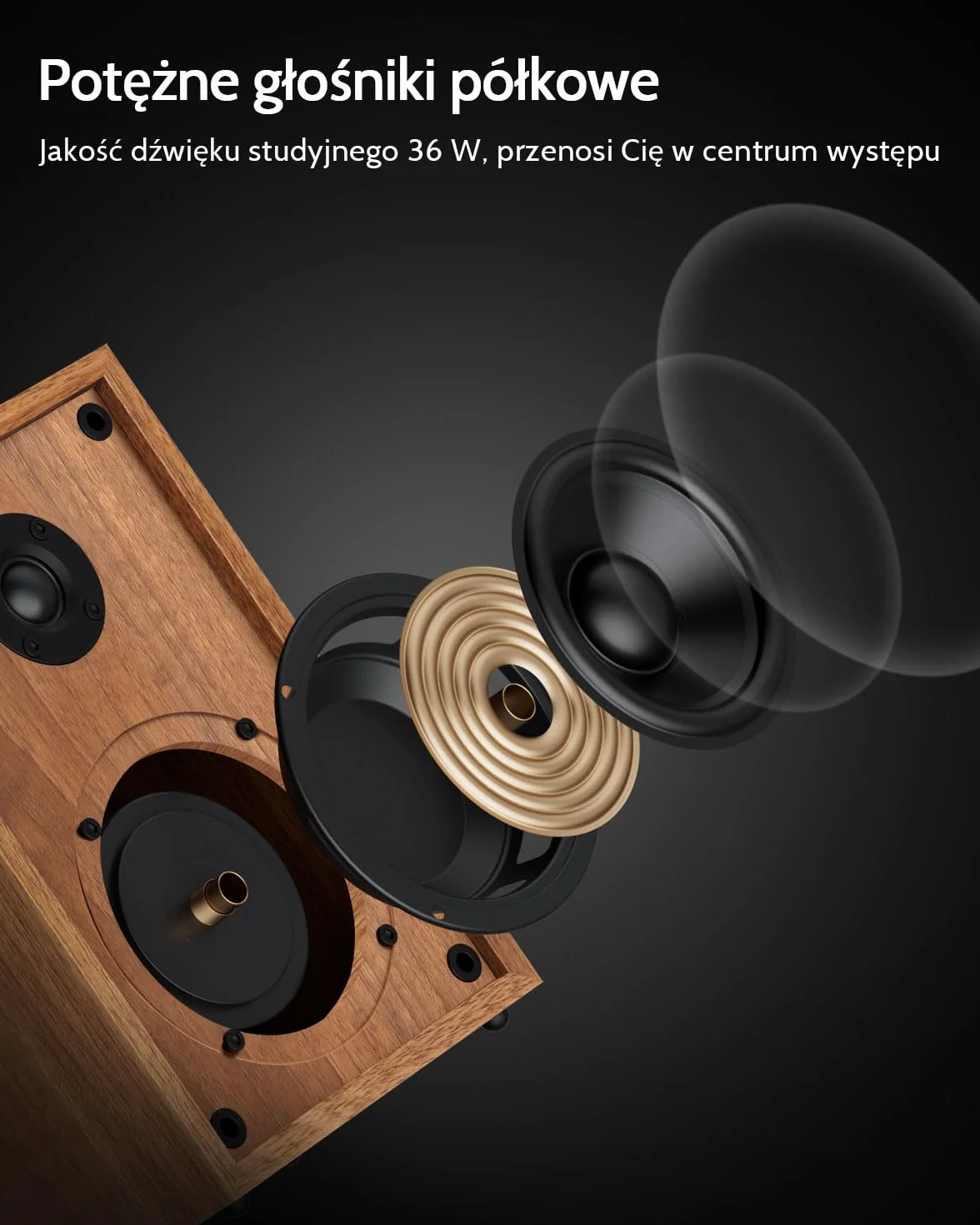 1 BY ONE Gramofon Bluetooth HiFi System MM 33/45 obr./min z USB, Napęd paskowy, Automatyczne zatrzymanie