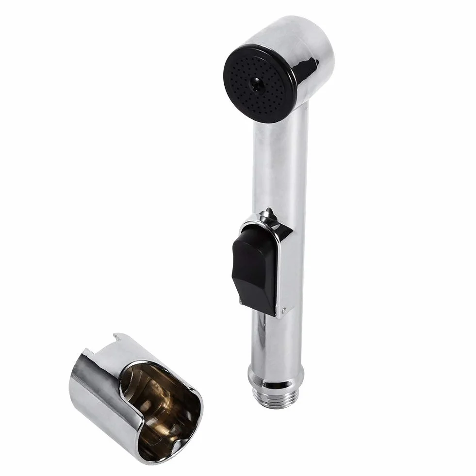 Shattaf Bidet, Dom Łazienka Ręczny Przenośny Chromowany ABS Shattaf Bidet Wc Prysznic Spray