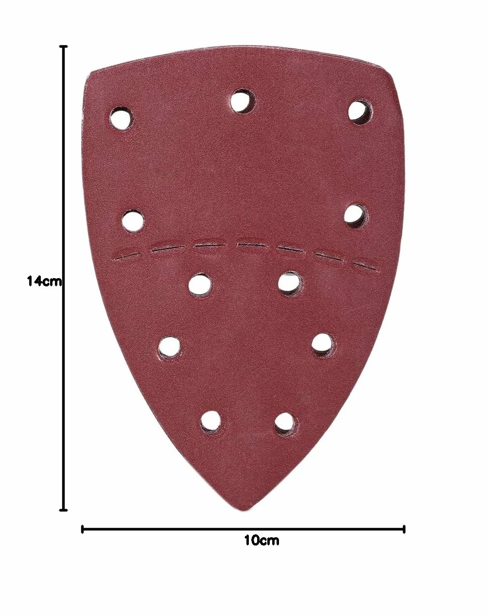 60 sztuk papieru ściernego myszy, 11 otworów papier ścierny do szczegółów oddzielny papier ścierny do dłoni arkusze ścierne 140x140x100mm(180Grit)
