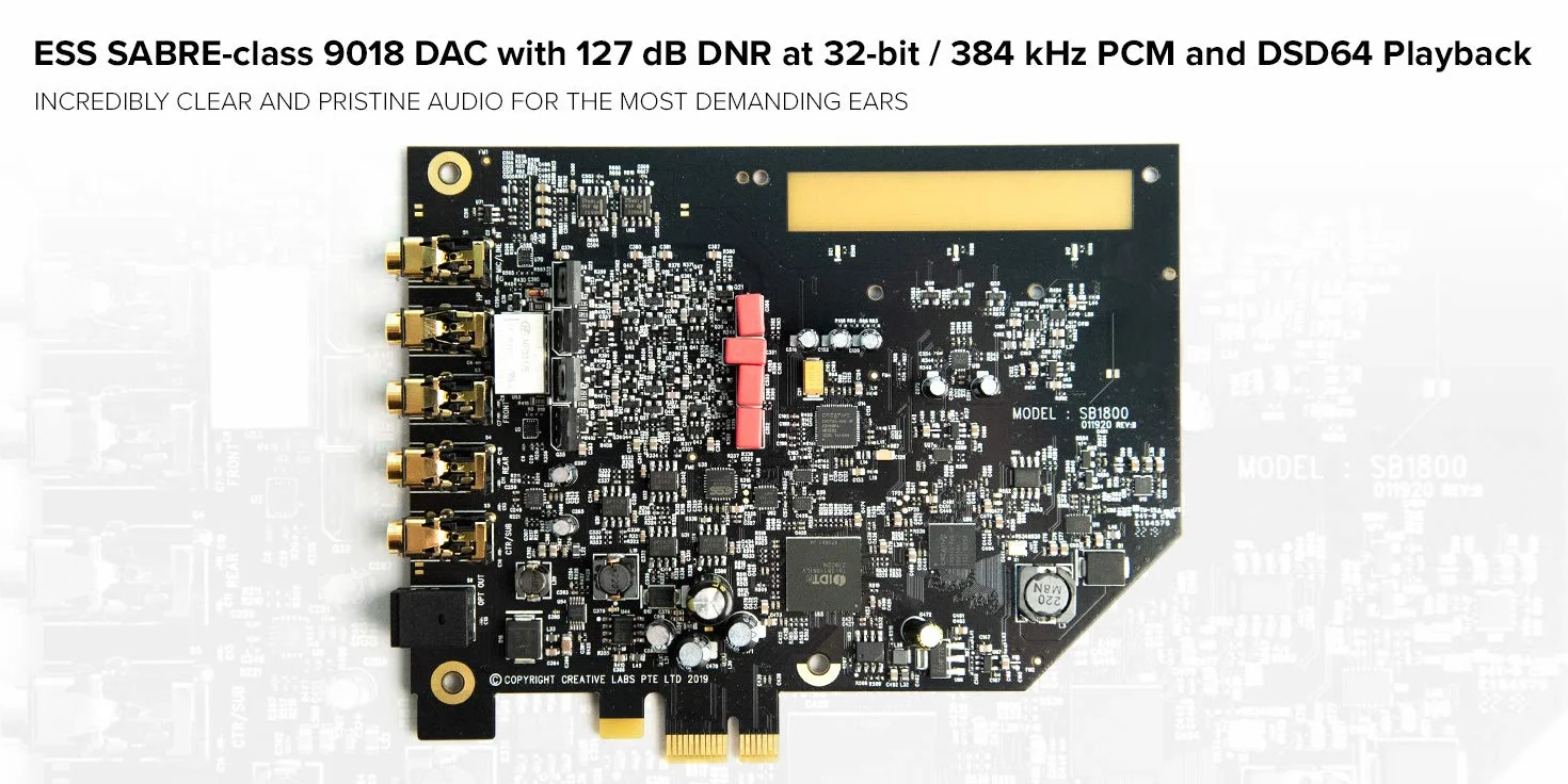 Creative Sound Blaster AE-7 70SB180000000 Karta Dźwiękowa z Modułem Sterującym, Szary