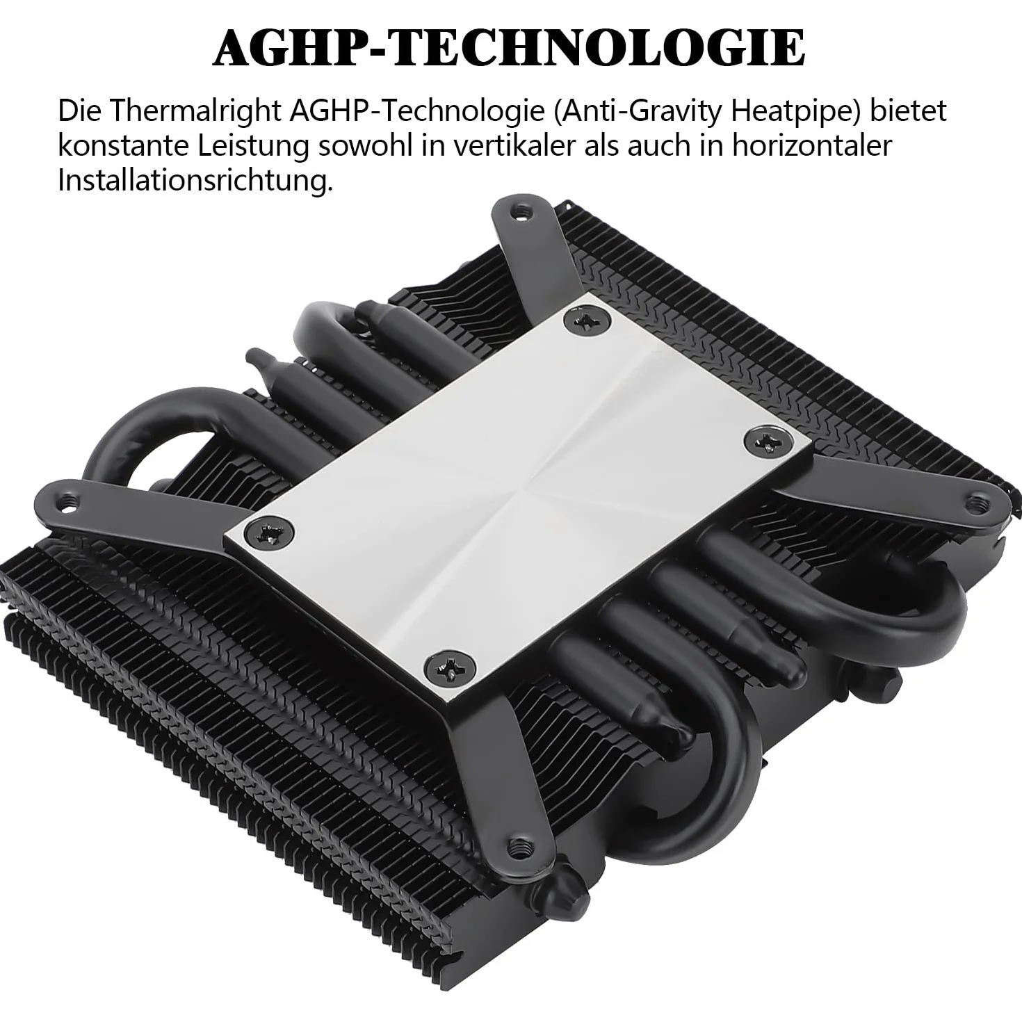 Thermalright AXP-90 X36 Black Low Profile Chłodnica procesora z wentylatorami PWM 90 mm 4 pipy grzewcze 36 mm AMD AM4/Intel LGA 1700/1150/1151/1155/1156/1200