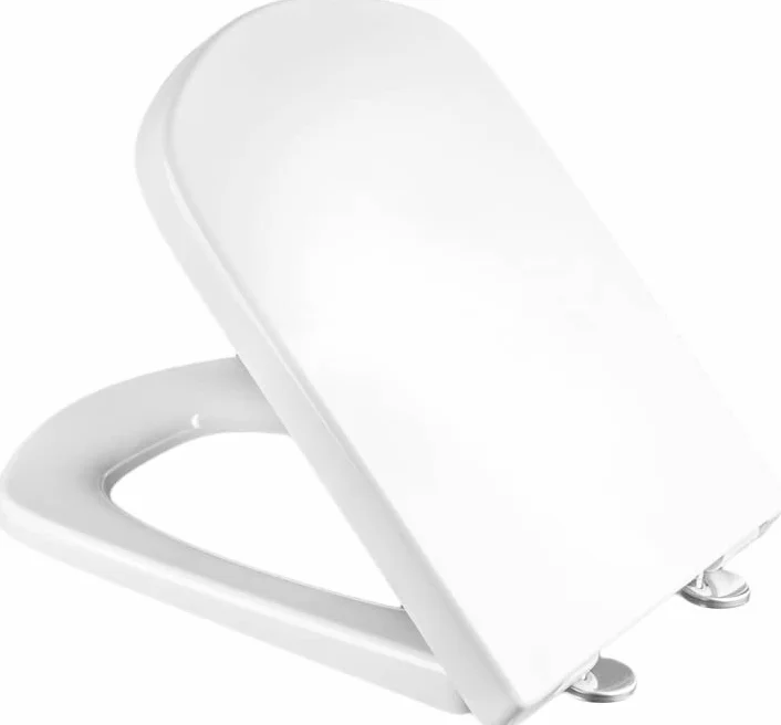 WC- deska, Duroplast, Stalowe Mocowania, Wolnoopadająca, Antybakteryjna, Do Roca Dama Senso, Biała