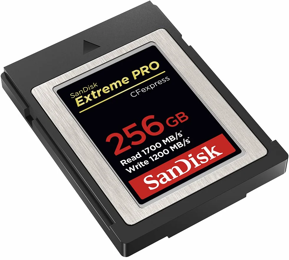 SanDisk Extreme Pro CFexpress Type B 256 GB 1700 MB/s 4K Raw