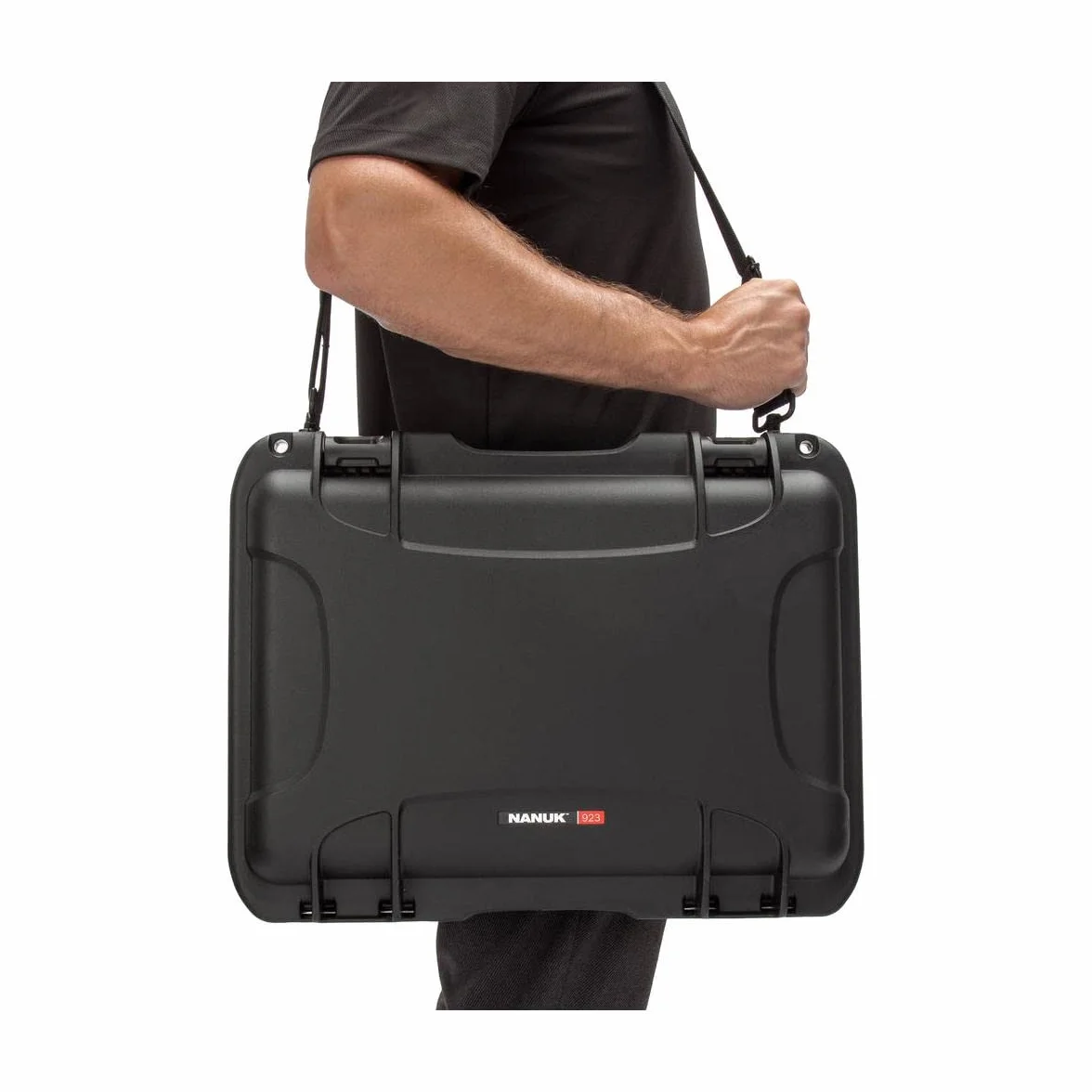 Nanuk Wodoodporne twarde etui 923 z zestawem wkładki do laptopa - czarne
