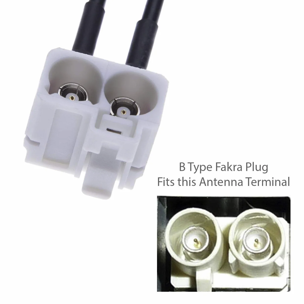 Keple Fakra adapter anteny samochodowej podwójne gniazdo typu B OEM nawigacyjny GPS RNS RCD