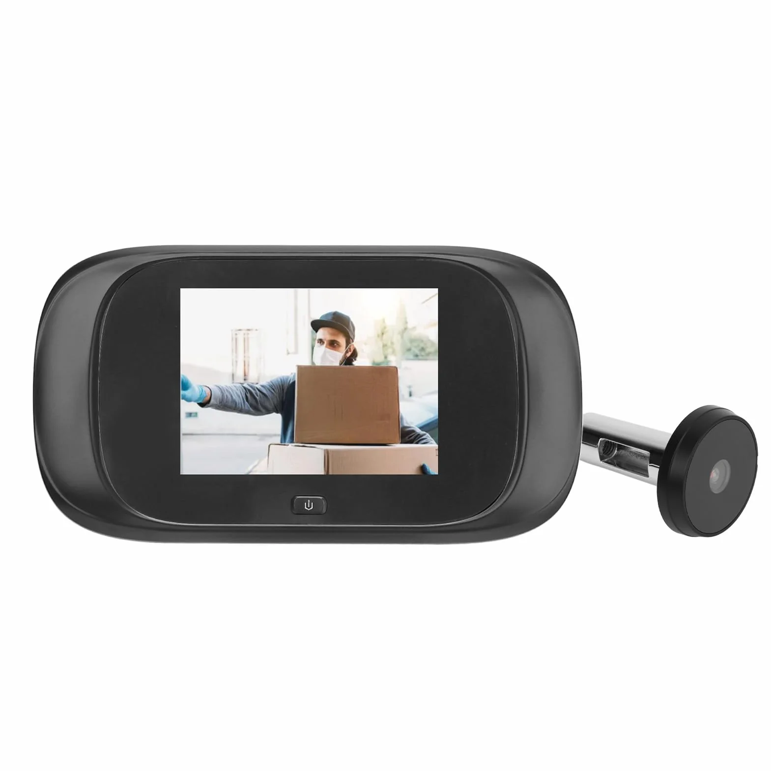 Wizualny Wizjer do Drzwi, Cyfrowa Kamera z Wizjerem 1 MP, Wizjer do Drzwi Pod Kątem 90 Stopni z Kolorowym Wyświetlaczem 2,8 Cala, Elektroniczne Drzwi, Wideodomofony