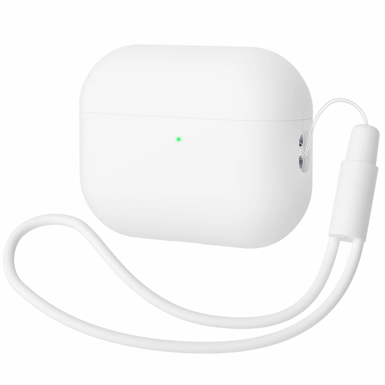 Etui kompatybilne z Airpods Pro 2 generacji 2022, ultra cienkie, silikonowe, odporne na uderzenia, miękkie etui ochronne do Airpods Pro 2, pełna ochrona do Airpods Pro 2 (białe)