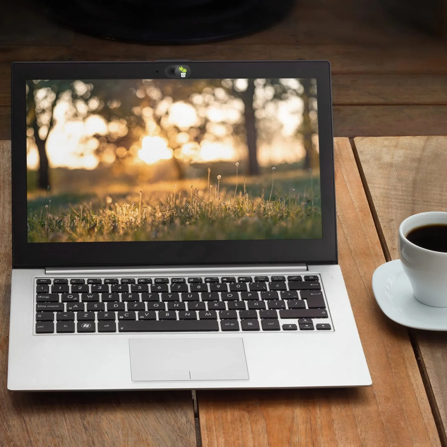 Osłona na kamerę laptopa ultracienka czarna zestaw 6 szt.