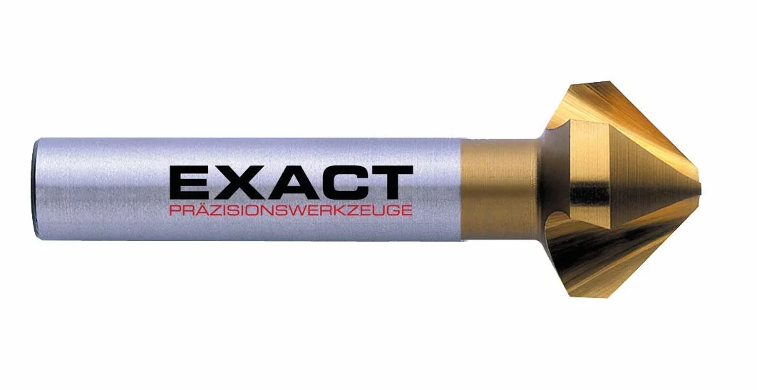 Exact 05567 zestaw pogłębiaczy stożkowych, Ø 6,3-20,5 mm, 90° HSS, powłoka TIN, DIN 335C