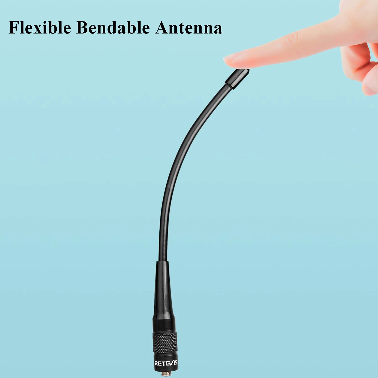 Retevis RHD701 Antena VHF/UHF Dual Band SMA-F Wysokiego Zysku kompatybilna z Baofeng UV-5R Plus BF-88E UV-5RTP BF-888S UV-5RA UV-5RB UV-5RC Retevis RT5 RT5R RT86