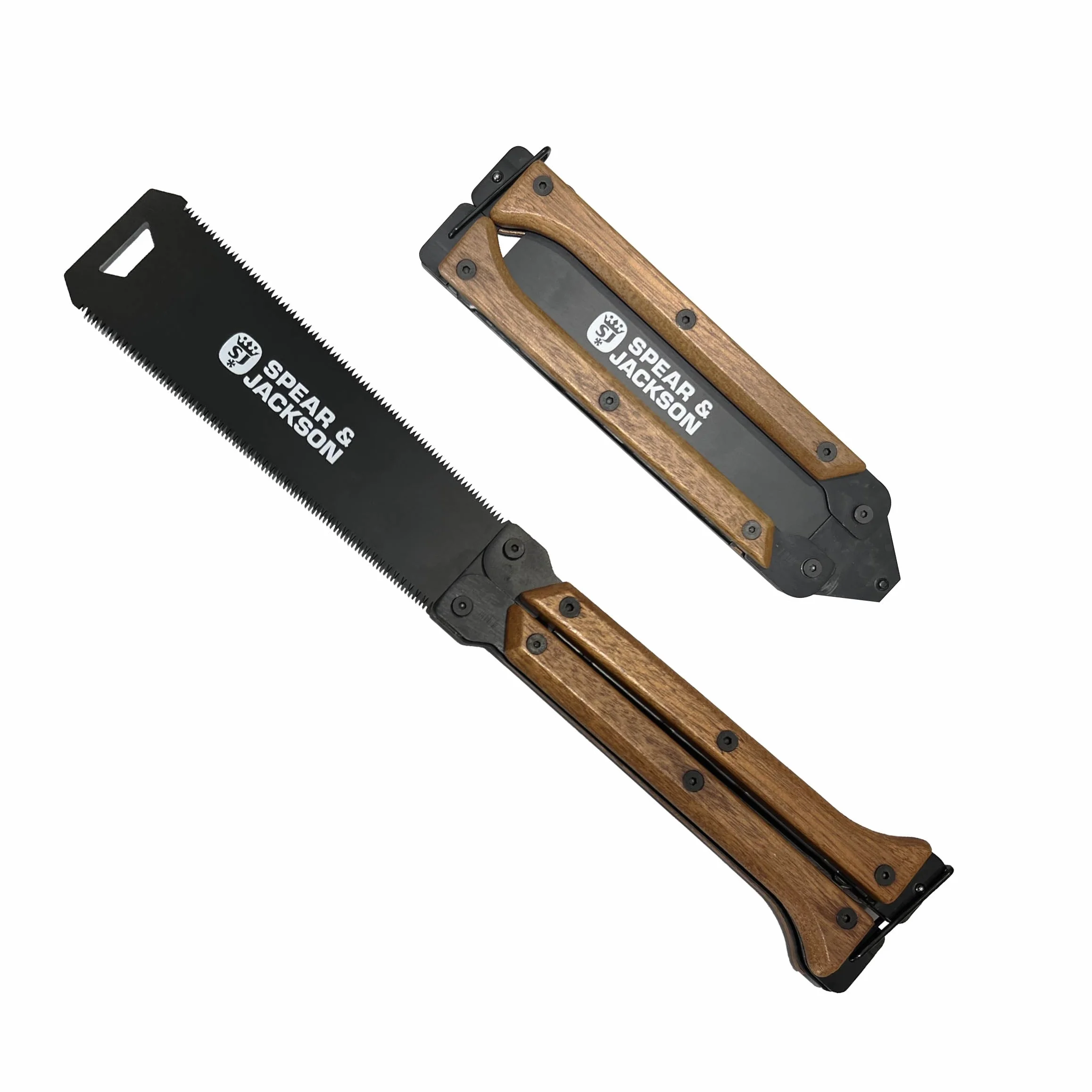 Spear & Jackson 4978KEW Kew Gardens, Składana Piła Ogrodowa 8", Japońska Dwustronna Piła do Cięcia na Ciąg, Precyzyjna i Kompaktowa, do Przycinania