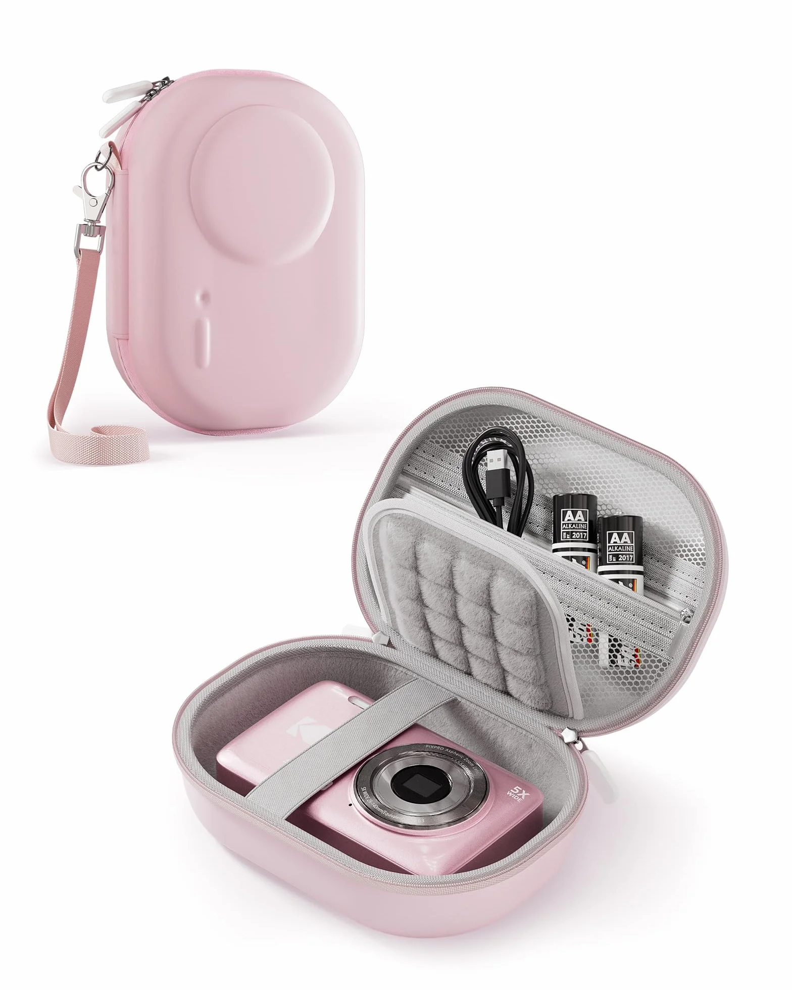 ProCase Futerał do przenoszenia Kodak PIXPRO FZ55 FZ45, twarda obudowa z kieszenią siatkową