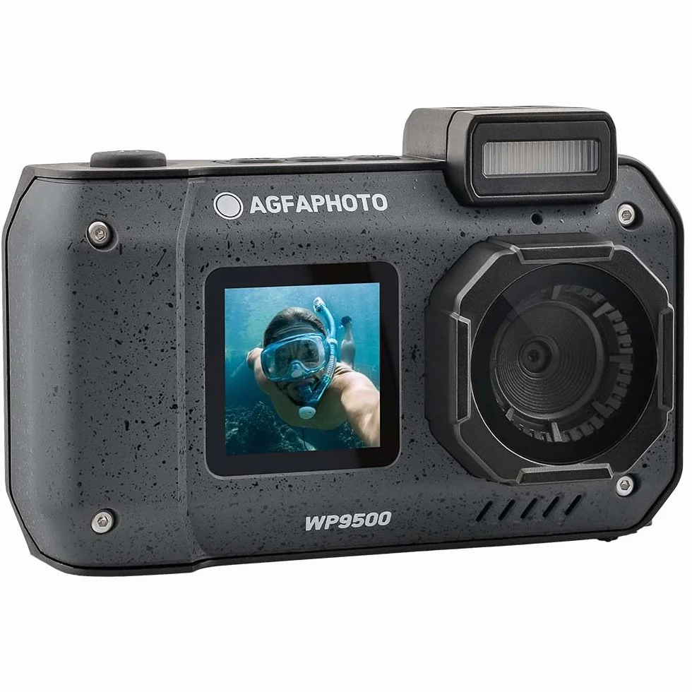 AgfaPhoto Realishot WP9500 Wodoszczelny aparat cyfrowy 24 MP 18x zoom 4K 7 m czarny