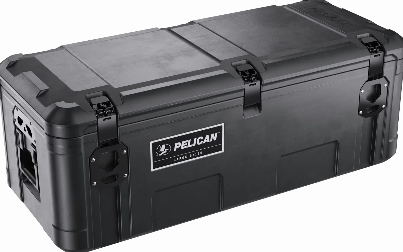 Pelican Cargo Case BX135 skrzynka narzędziowa do ciężarówki, bagażnik dachowy i łóżko ciężarówki, pokrowiec Overland, wodoodporny schowek do użytku na zewnątrz (czarny), czarny -, Cargo
