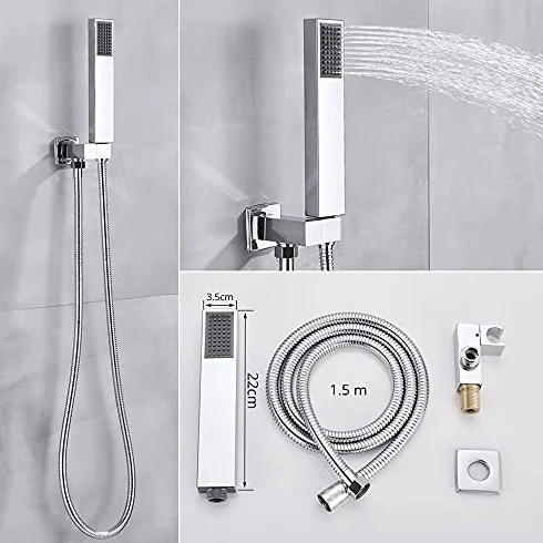 Bateria łazienkowa Chrome Deszczownica Głowica prysznicowa Bateria natryskowa Ścienna wanna Bateria wannowa Tap Beauty Zestaw łazienkowy System prysznicowy, 10 cali 2, sposób Stabilize