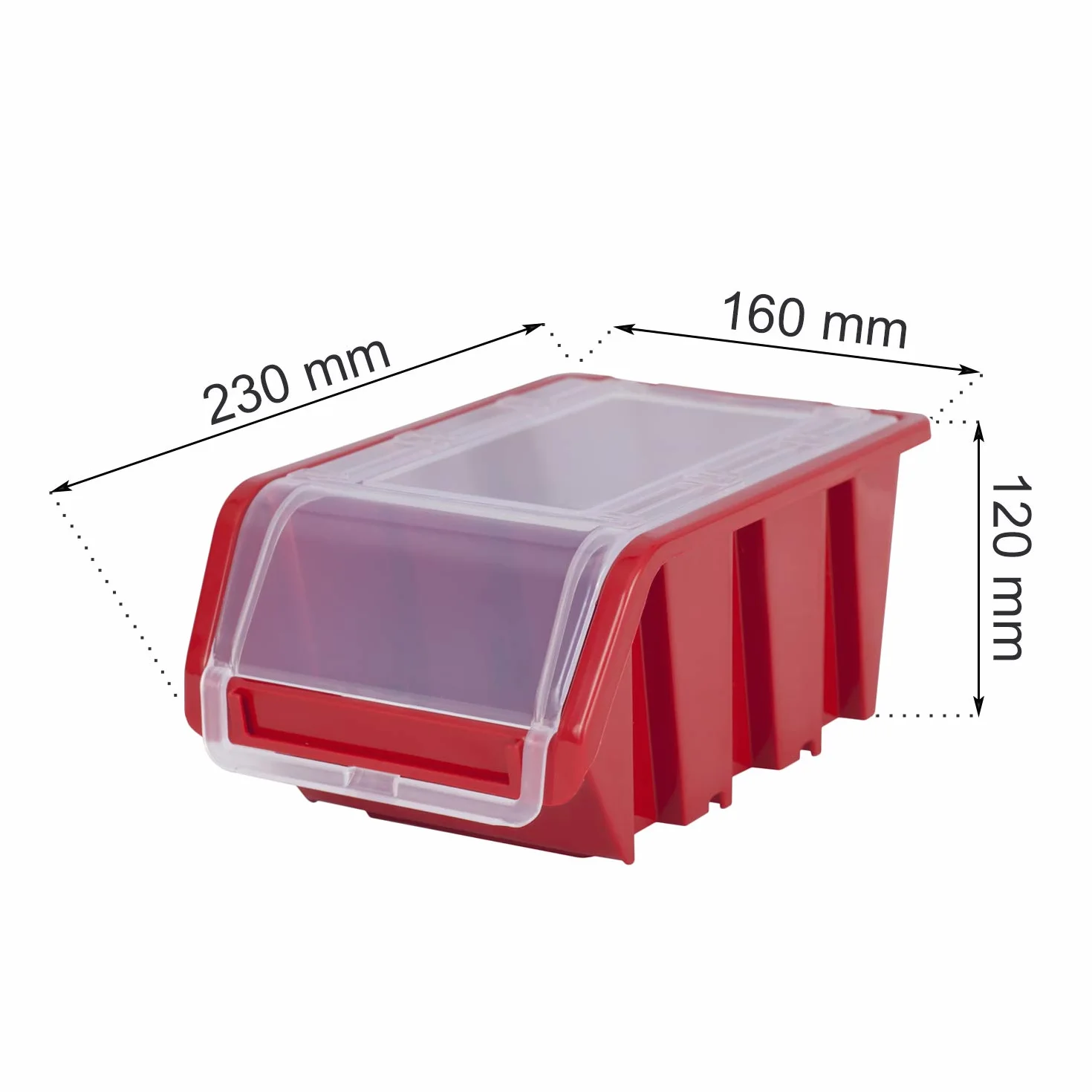 Pudełko do układania regał ścienny – 1158 x 780 mm – system przechowywania 39 sztuk pudełek z pokrywką – regał magazynowy pojemniki magazynowe regał do sypania, czerwony